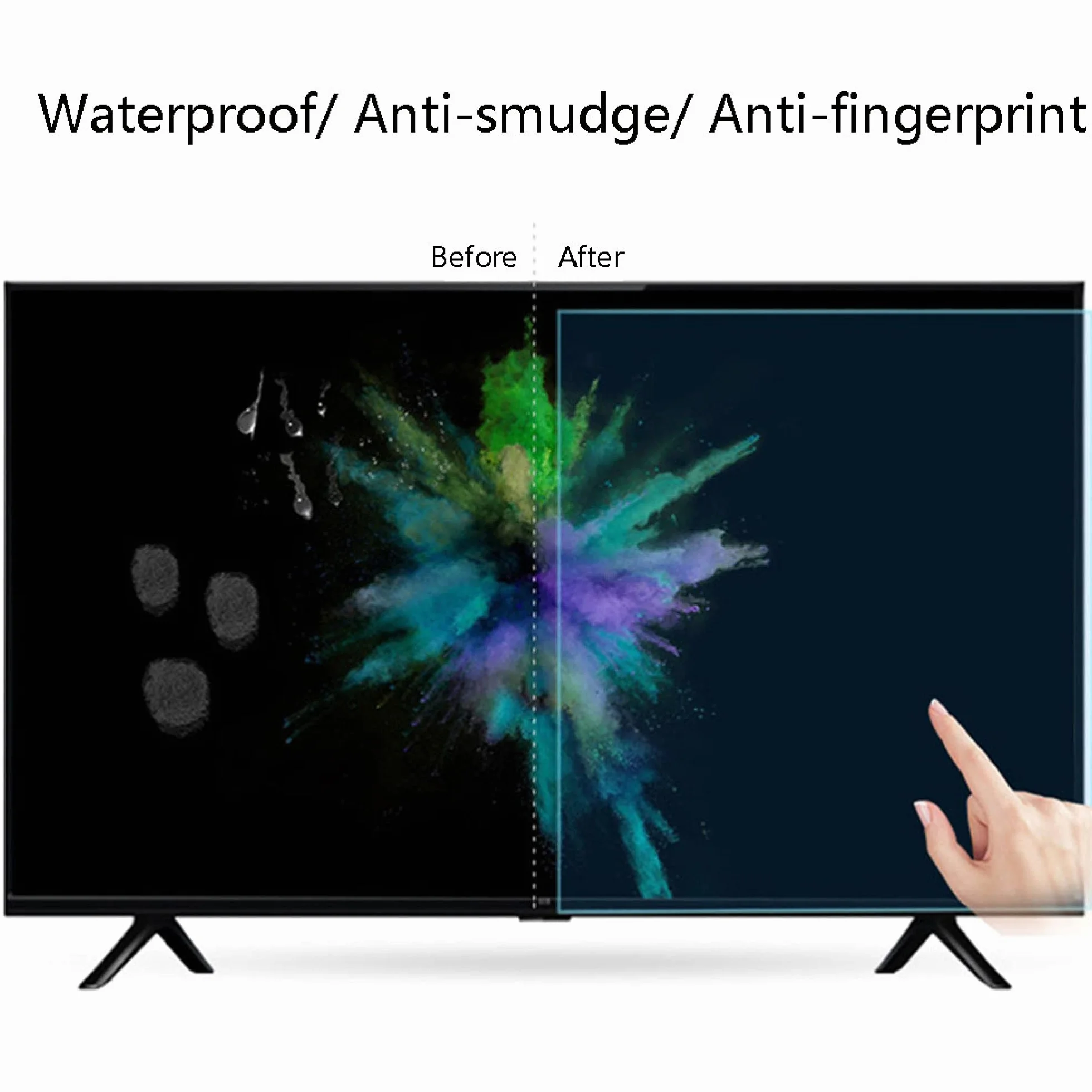 Matowa folia ochronna antyodblaskowa na ekran telewizora 32-75 cali, antyniebieskie światło, do Smart TV 4K LED LCD