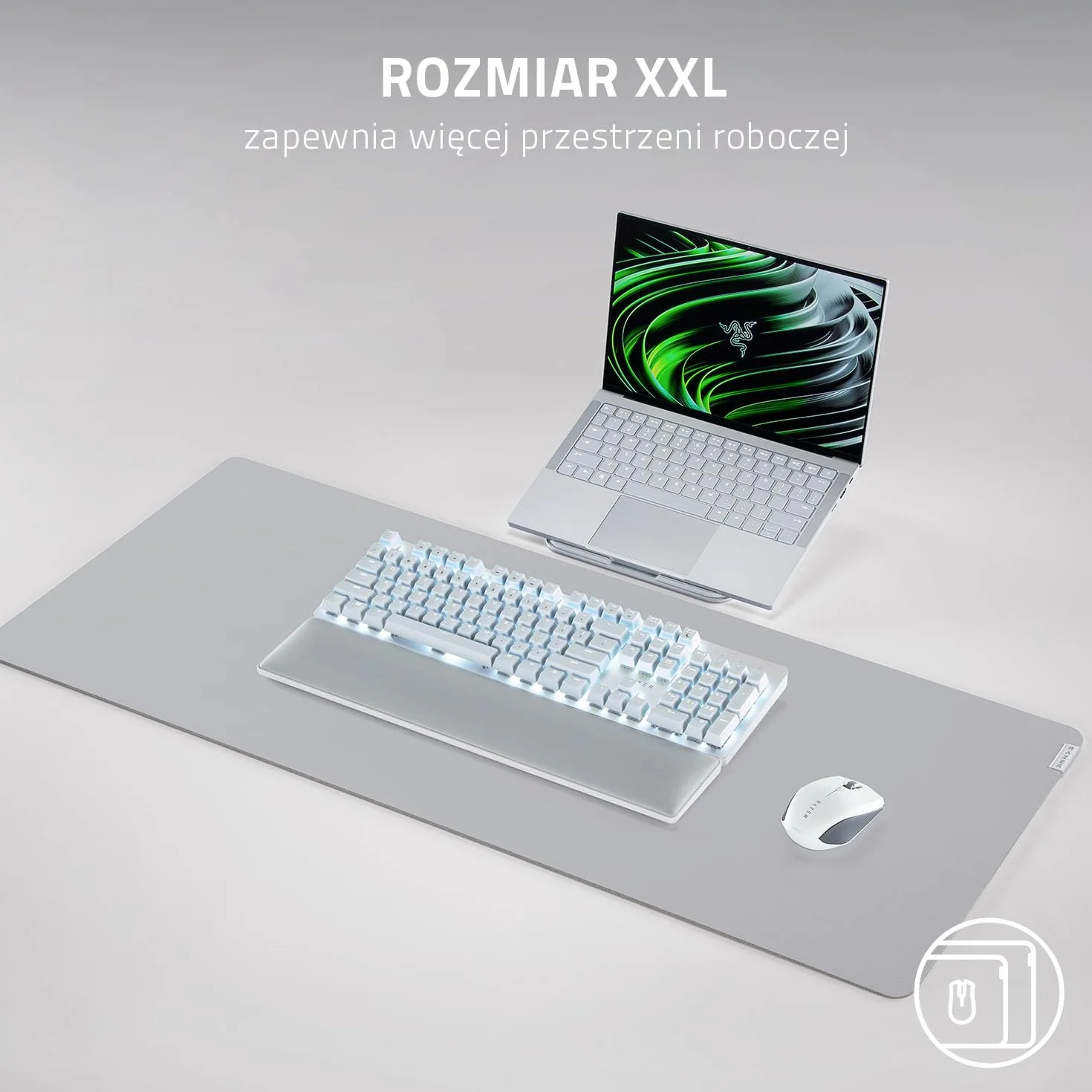 Razer Pro Glide XXL miękka podkładka pod mysz, 940 x 410 x 3 mm, antypoślizgowa