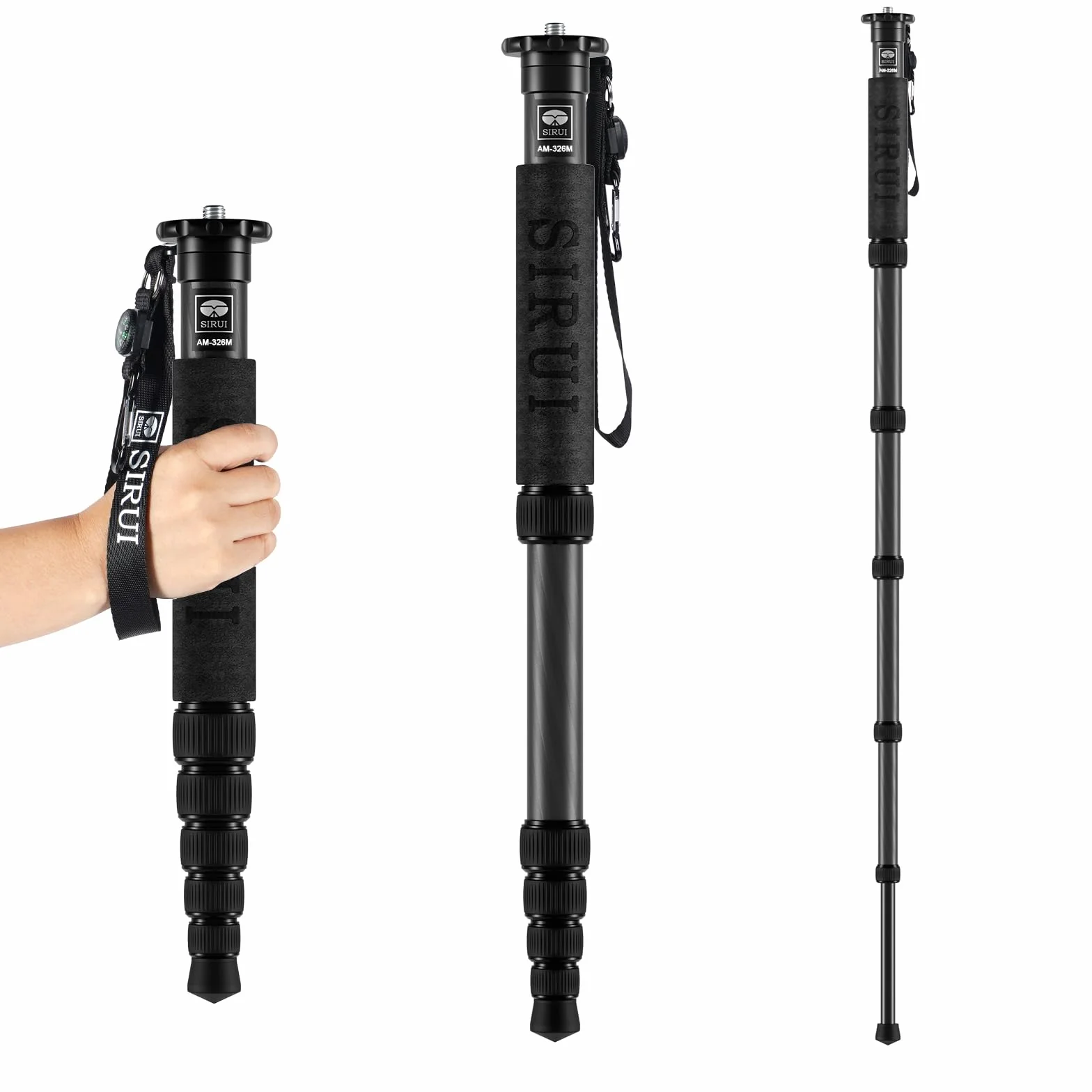 SIRUI AM-326M Carbon Monopod statyw jednonożny 6 części włókno węglowe maks. obciążenie 10 kg
