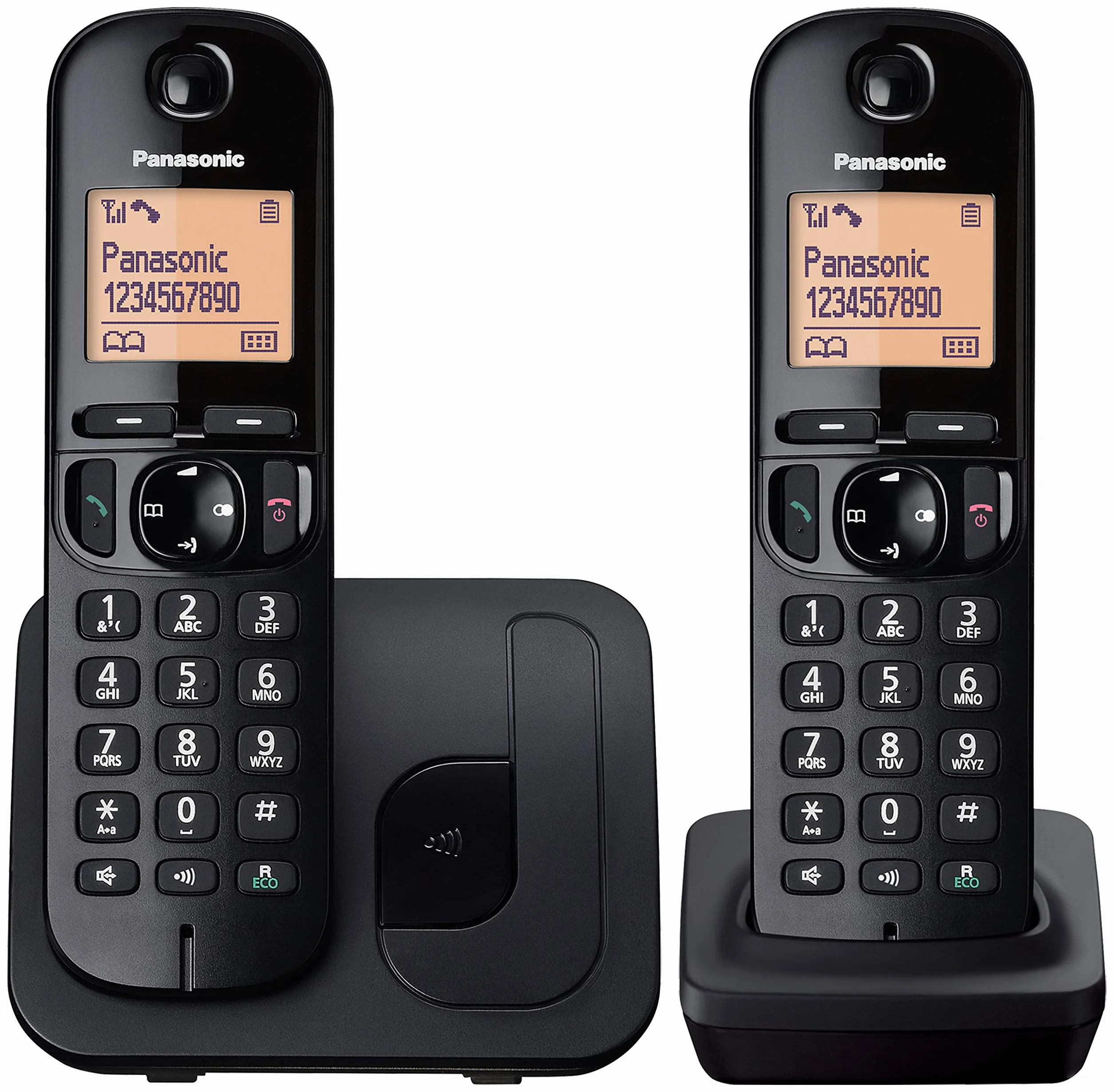 Panasonic KX-TGC210 Bezprzewodowy telefon stacjonarny z wyświetlaczem LCD i identyfikatorem dzwoniącego