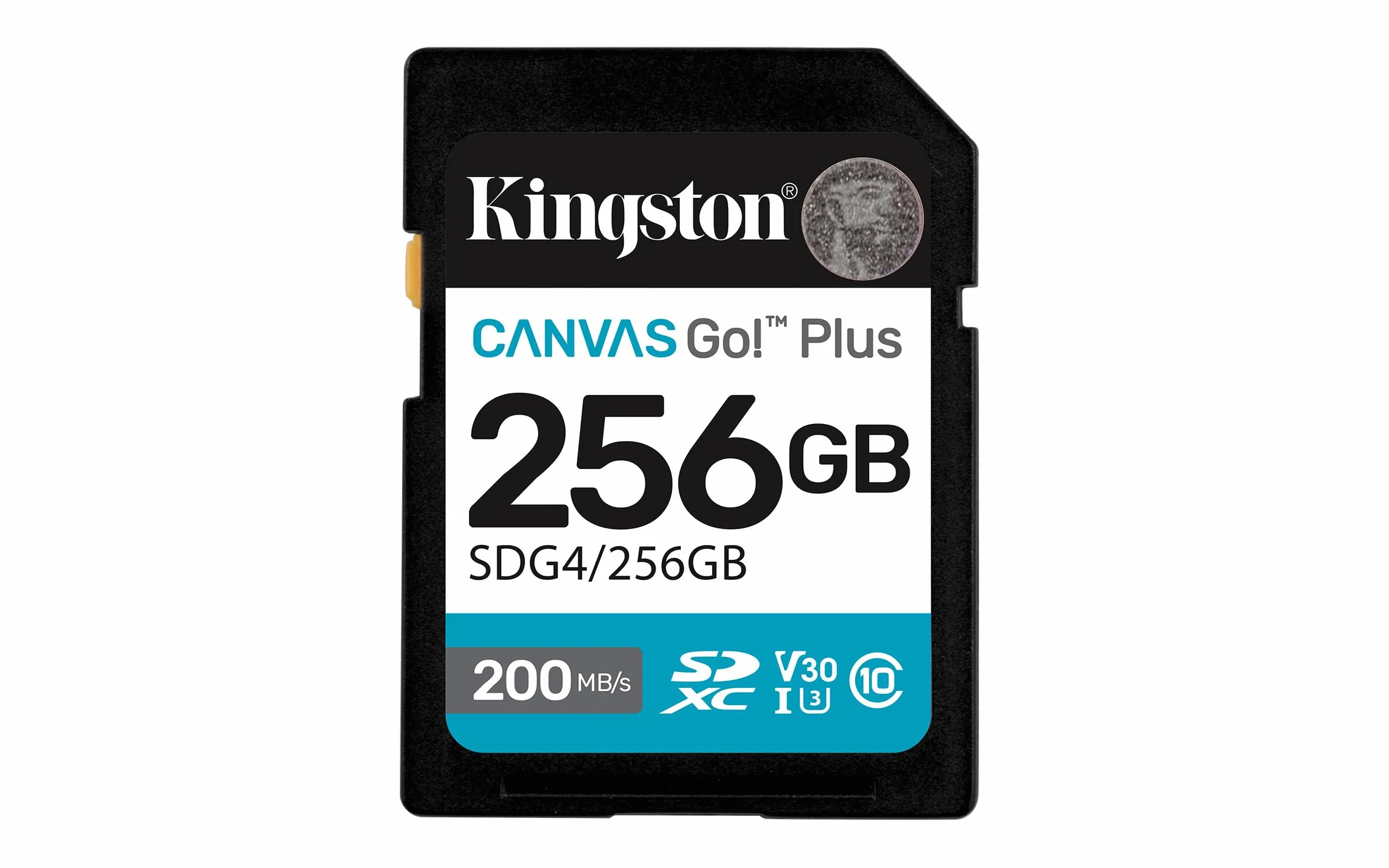 Kingston Canvas Go Plus SDXC karta pamięci Gen4 200 MB/s C10 UHS-I U3 V30 256 GB-SDG4/256 GB