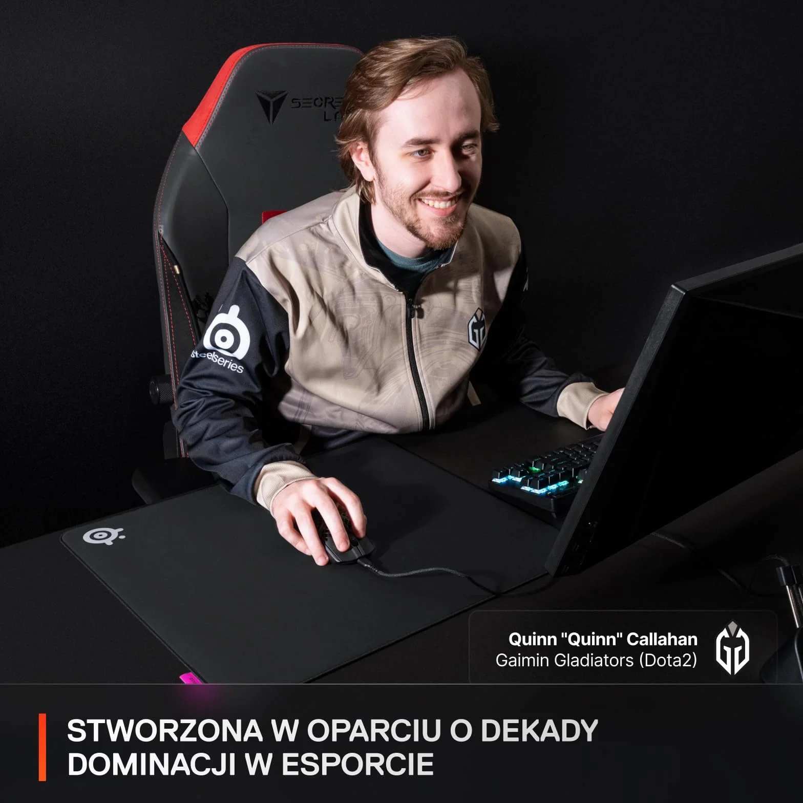 SteelSeries, podkładka QcK XL Performance Speed - Dodatkowa gęstość dająca poślizg - Niskoprofilowe przeszycia krawędzi - Antypoślizgowa podstawa z neoprenu - Rozm. 900 x 400 mm - FPS, MOBA, RTS, MMO
