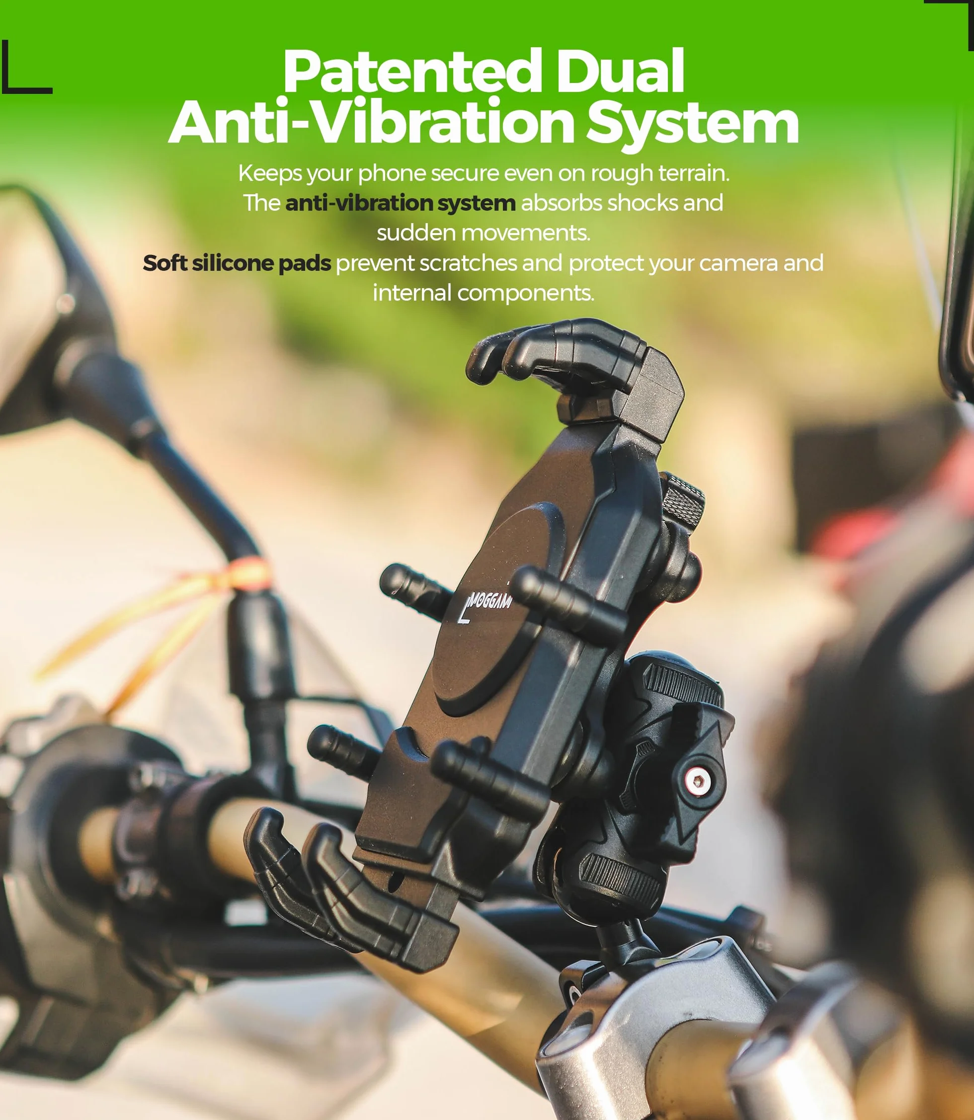 Uchwyt na Telefon do Motocykla Ultrabtrwały 5,4–7,2" Regulowane Ramię 360°
