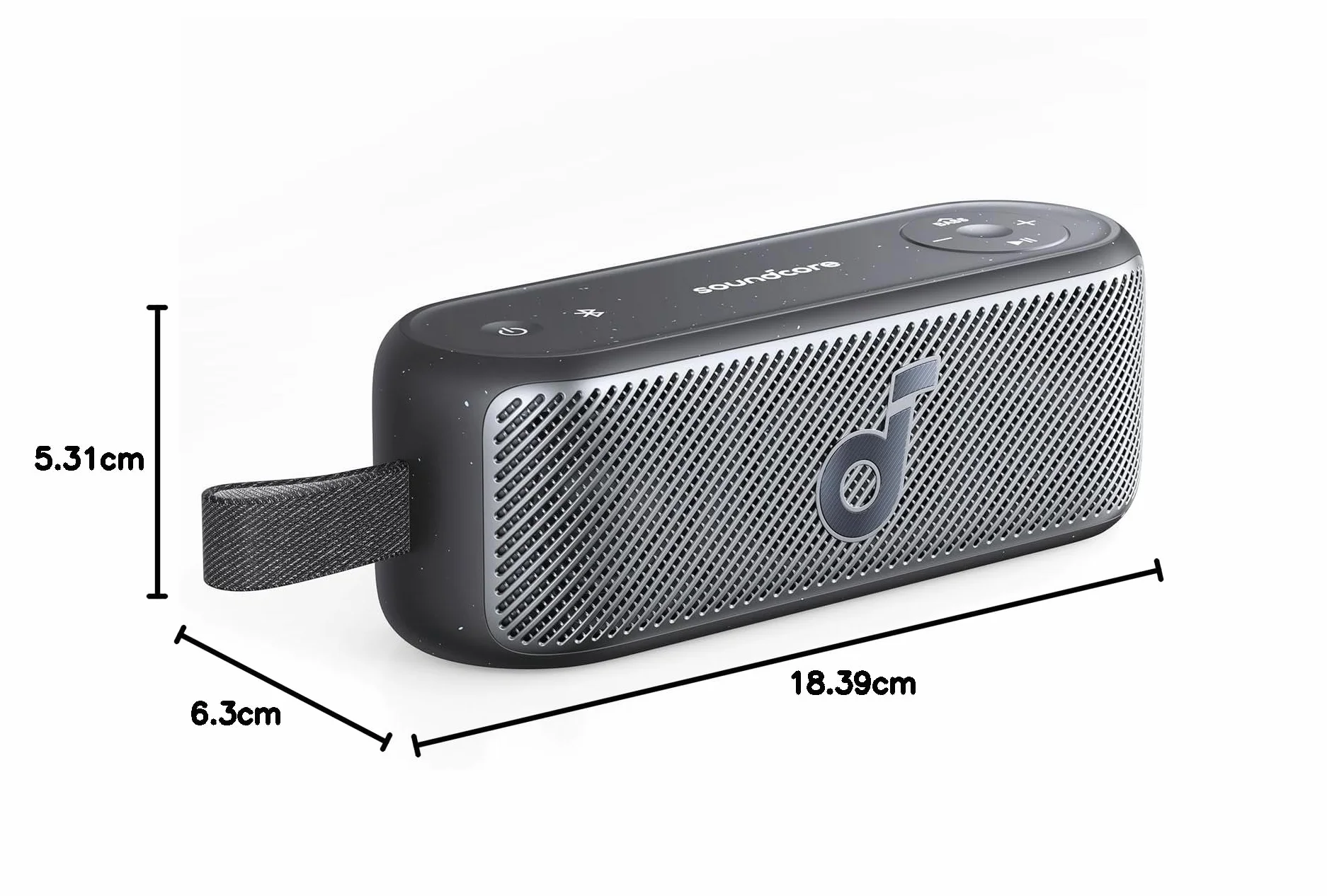 soundcore Motion 100 Głośnik Bluetooth, przenośny głośnik z bezprzewodową rozdzielczością Hi-Res, IPX7, ultraprzenośna konstrukcja do użytku na zewnątrz (czarny)