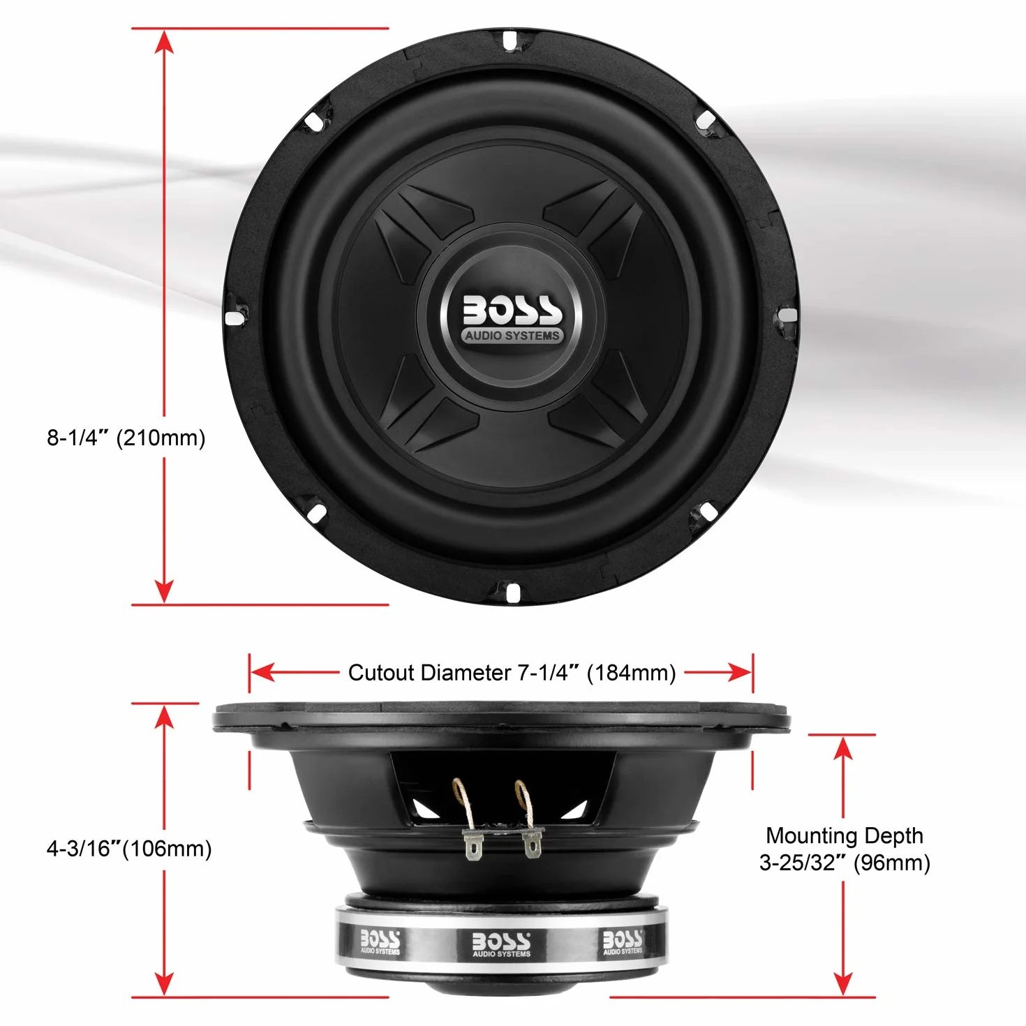 BOSS AUDIO CXX8 Chaos Exxtrem subwoofer 600 W (8 cali)
