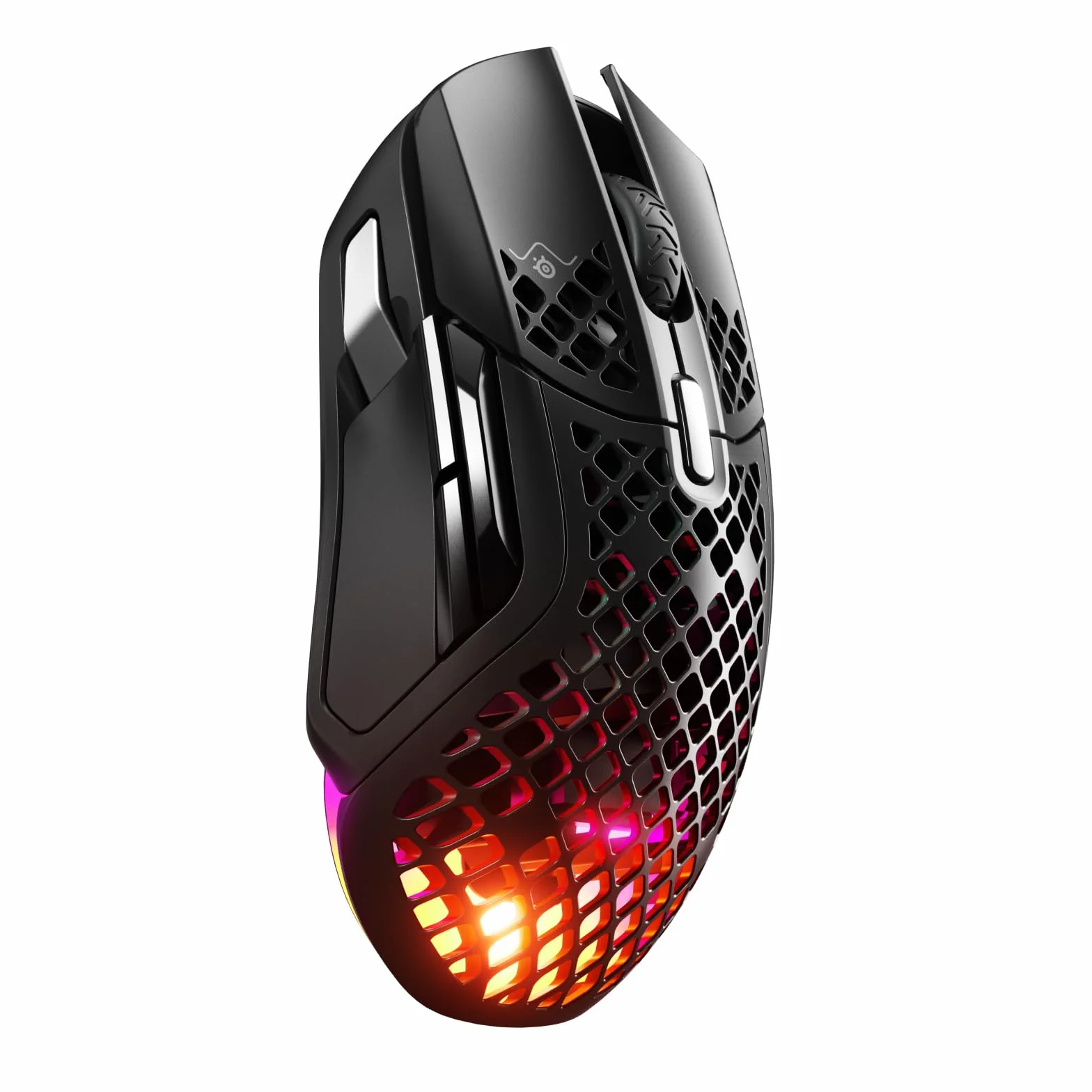SteelSeries Aerox 5 Wireless Mysz do gier RGB Ultralekka Wodoodporna 9 przycisków Bluetooth 2,4 GHz Sensor TrueMove Air 18K DPI