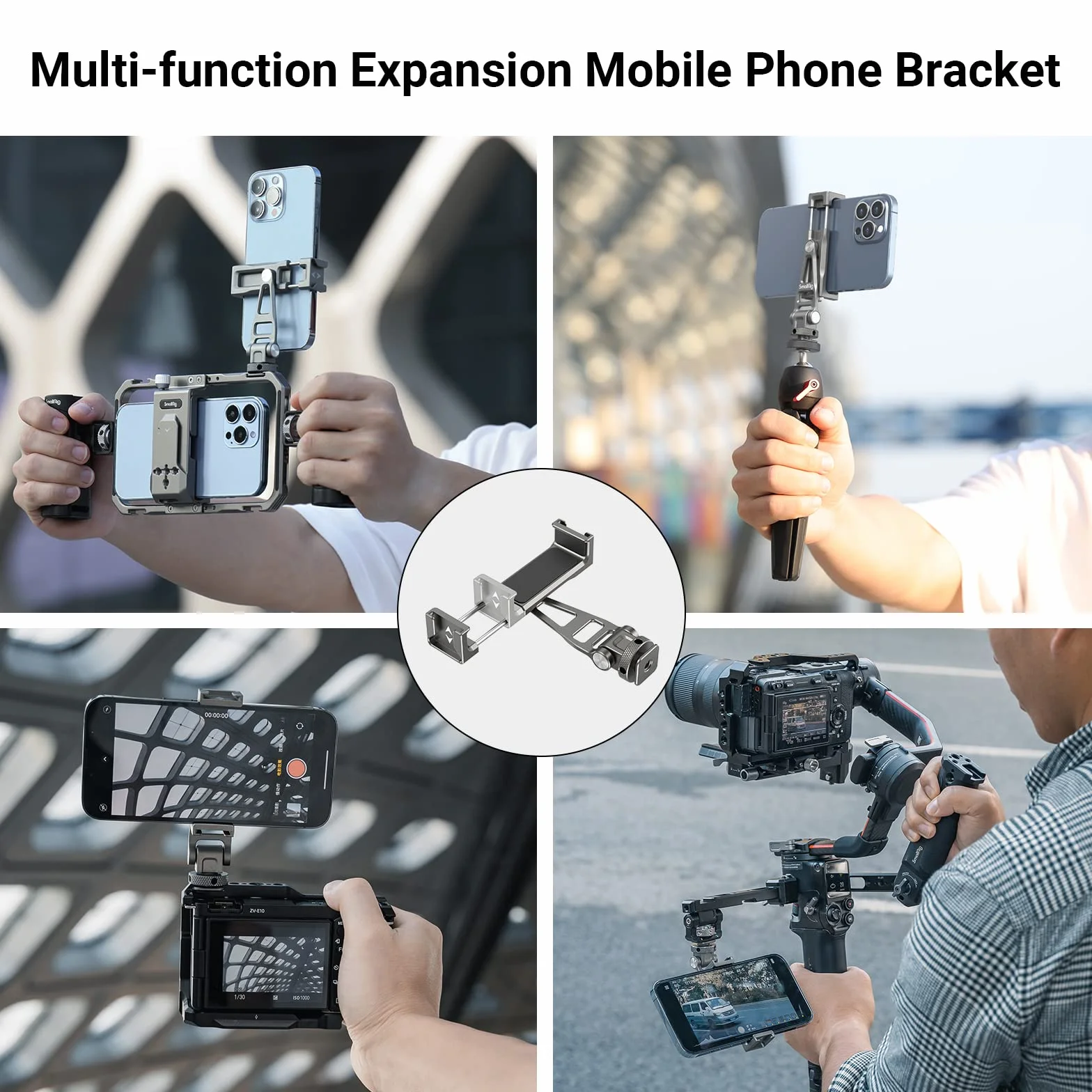 SMALLRIG Uchwyt Telefonu z Zimnymi Butami 1/4" Obrót 360°