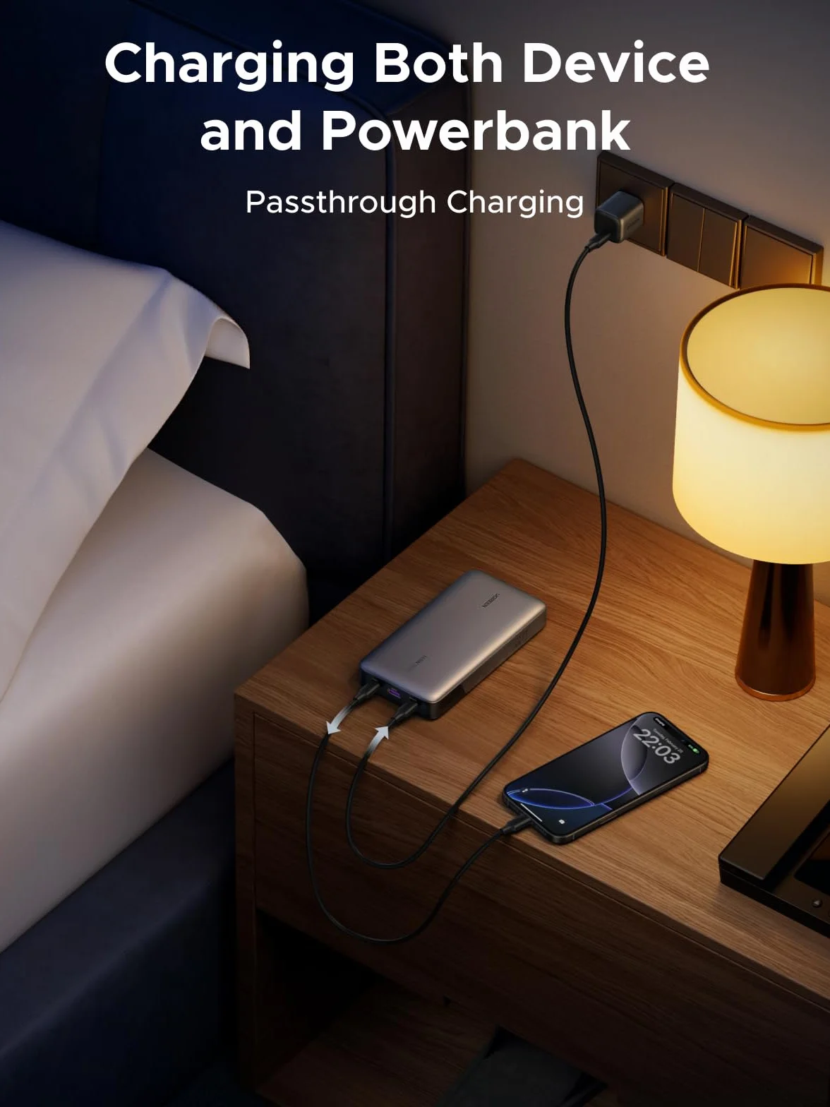 UGREEN Power Bank 140W Zewnętrzna bateria 145W Max 25000mAh z 3 portami USB C z cyfrowym wyświetlaczem, kompatybilny z MacBookiem Pro/Air, iPhonem 15 Pro Max/Pro/15/14 Pro, Galaxy S23 Ultra, Dell