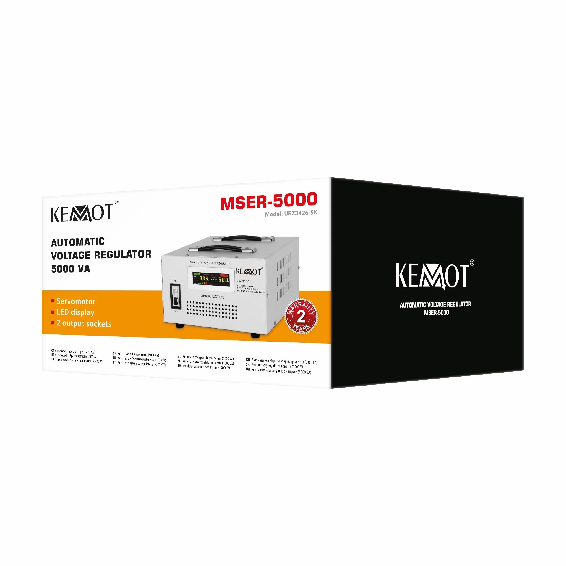 Kemot Automatyczny Stabilizator Napięcia MSER-5000 Serwomotor 5000 VA URZ3426-5K