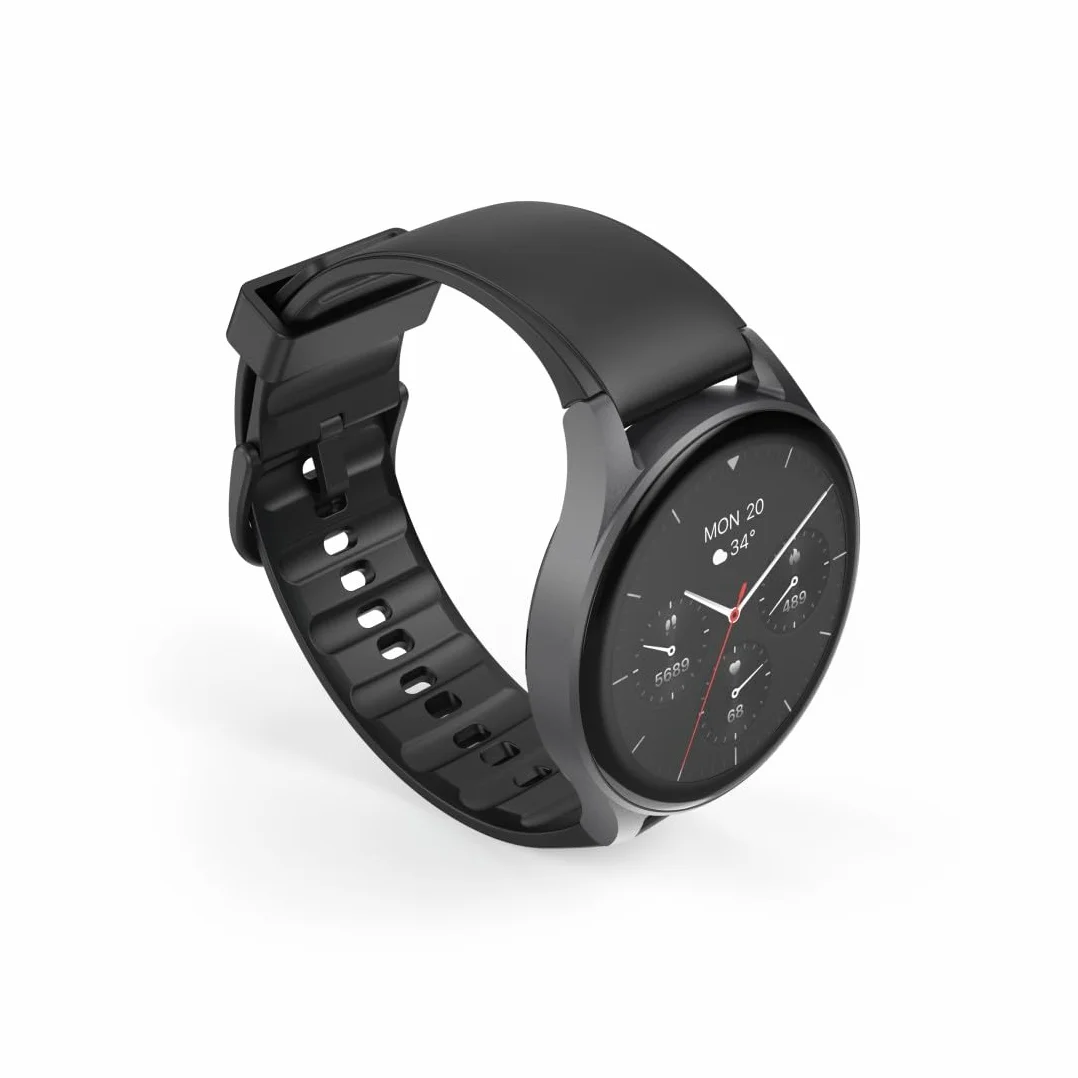 Hama Smartwatch 8900 GPS AMOLED 1.43 czarny wodoodporny smart zegarek fitness