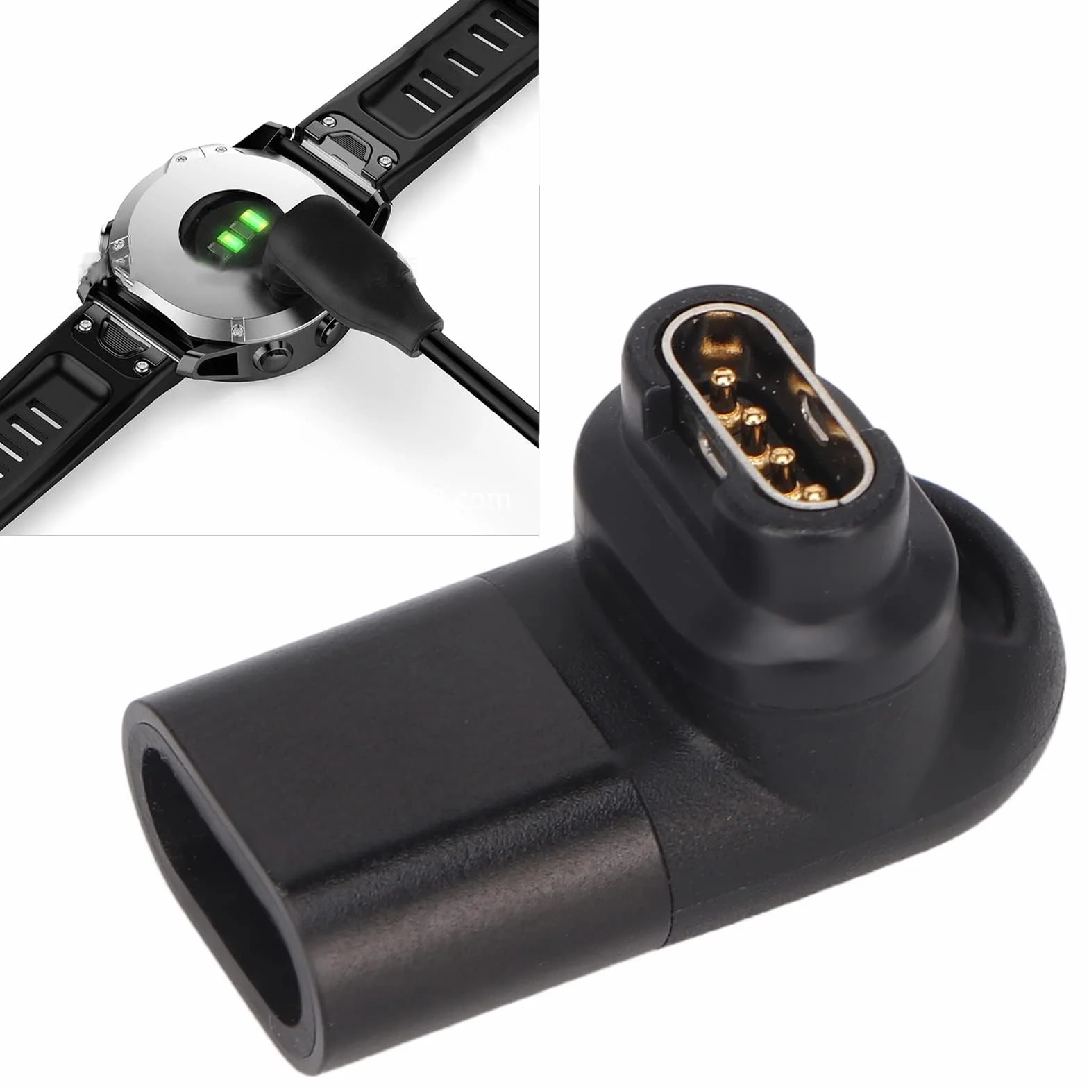 Adapter Typu C do Złącza ładowarki Zegarka Konwerter ładowania USB C do do Fenix ​​7 7X 7S Instynkt 2 2S Vivomove 3 3S Forerunner 745 945 55 245M