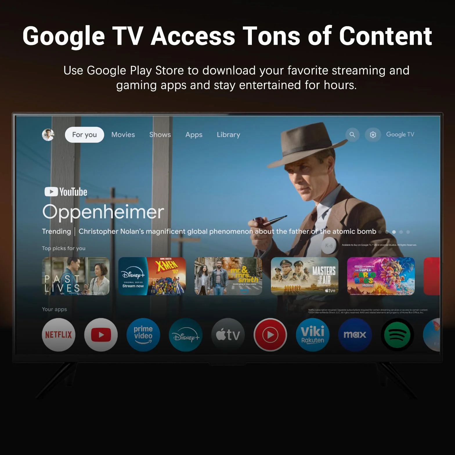 Xiaomi TV Stick 4K (2. generacji), Mi Streaming Stick kompatybilny z Google TV, Google Cast, pilot głosowy, obsługuje Wi-Fi 6, HDR10, Dolby Vision, Dolby Atmos i DTS:X, darmowe kanały