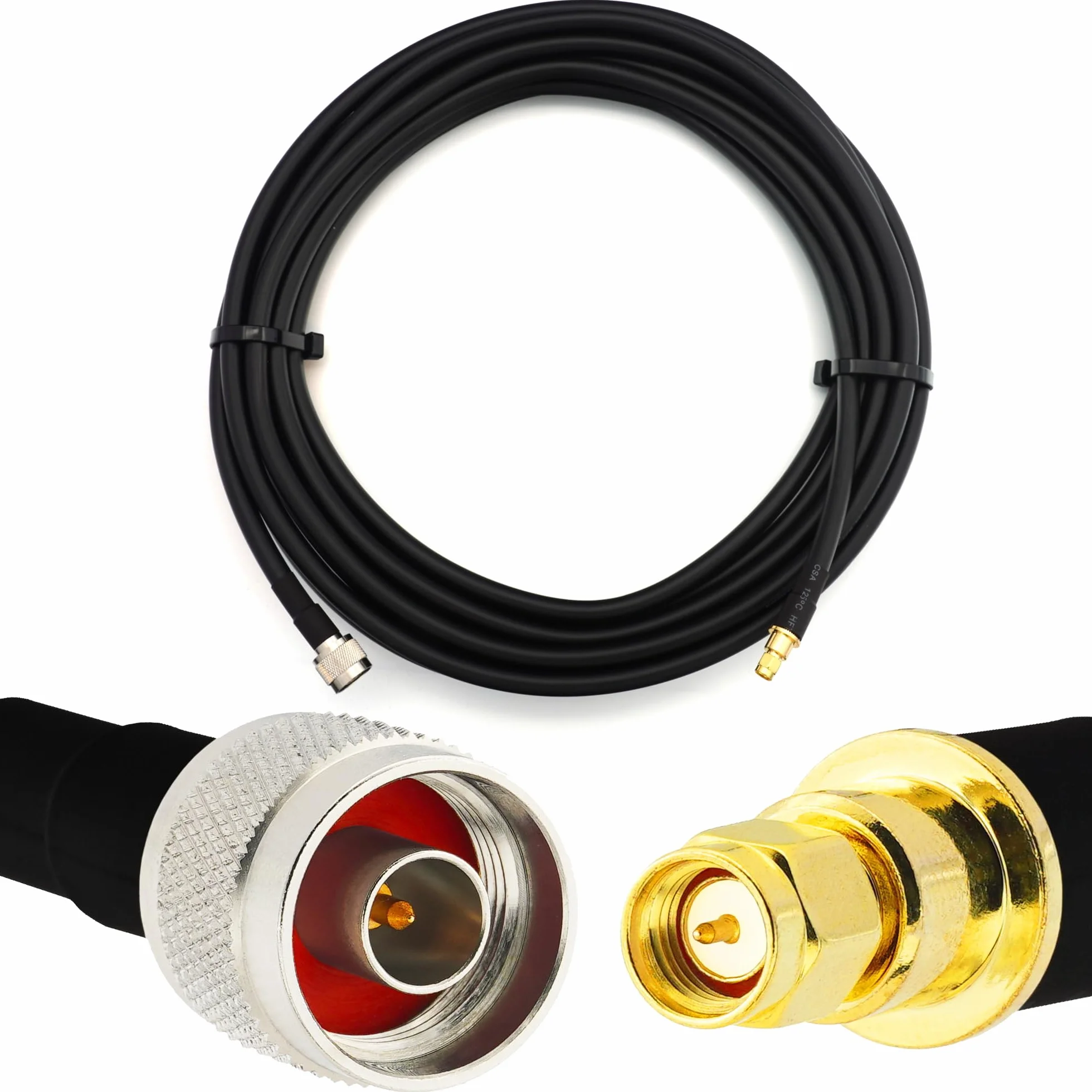 Kabel koncentryczny SMA Męski N Męski 10m HF400 50 Ohm LMR400 do LTE 4G 5G
