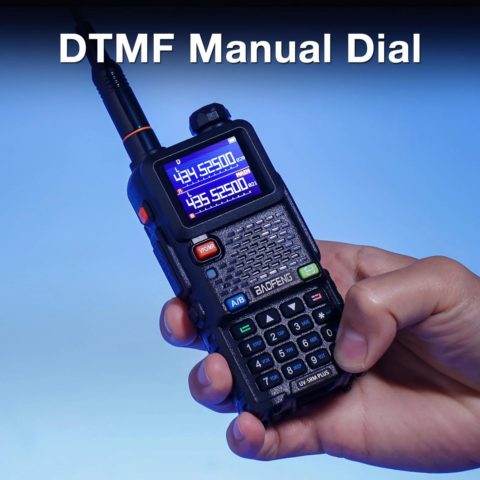 BAOFENG UV-5RM Plus amatorskie radio wielopasmowe krótkofalówka, ładowalne radio ręczne z długim zasięgiem, kopiowanie częstotliwości, pasmo lotnicze, bateria 2500 mAh