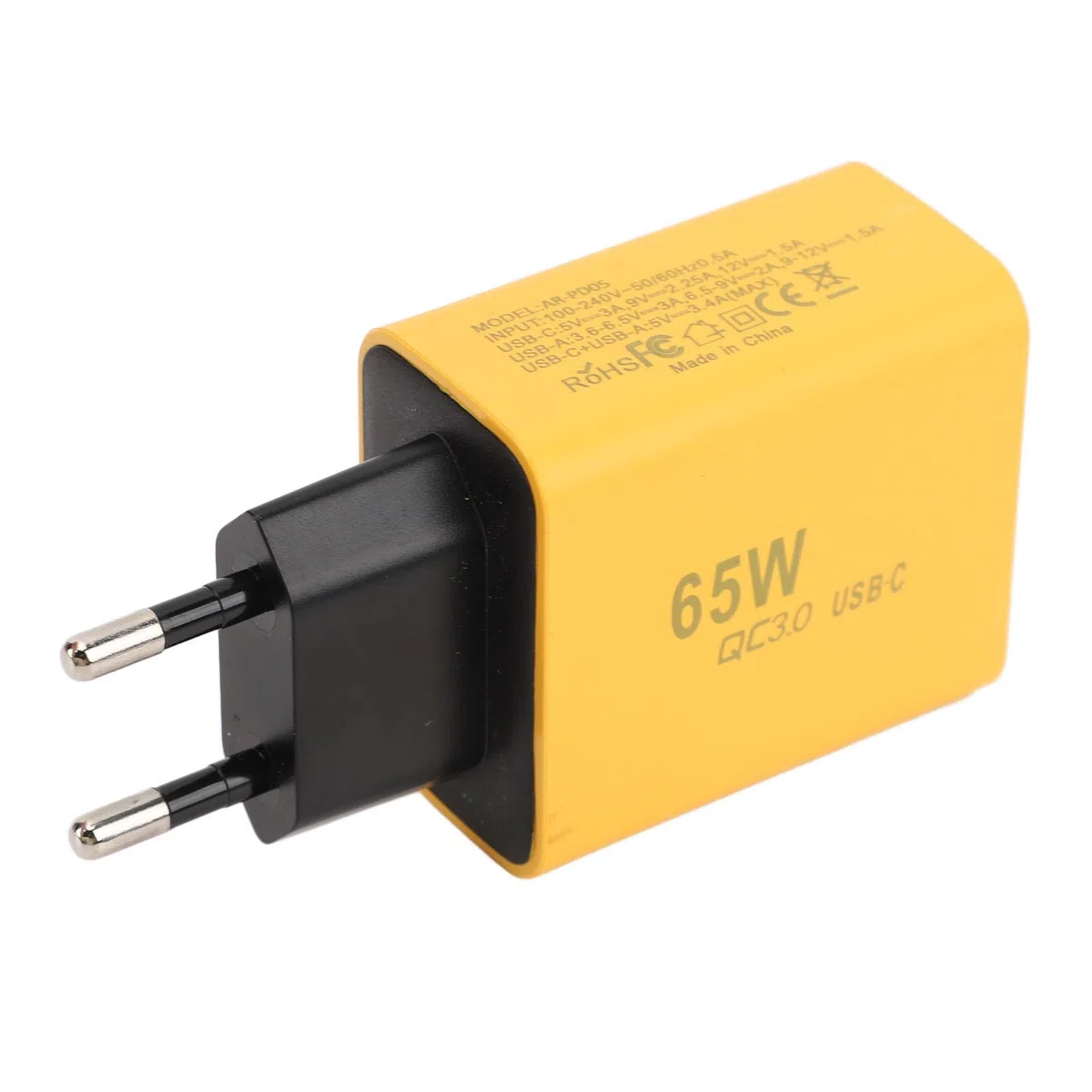 Szybka ładowarka Wtyczka USB C, 3-portowa Wtyczka ładowania USB C Zasilacz 65 W Typu C Ładowarka ścienna USB C do S23, do Telefonów z Serii IOS 15/14/13/12, do MacBooka