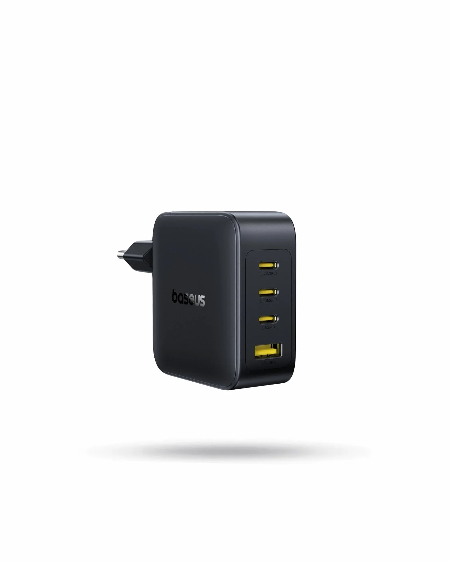 Baseus Enerfill Ładowarka USB C 140W, 4-Portowy Zasilacz USB C, Ładowarka PD Z PPS, GaN Szybka Ładowarka Kompatybilna Z MacBook Pro/Air, IPad, Laptopem, iPhone 17/16/15/14/13/12, Galaxy S25