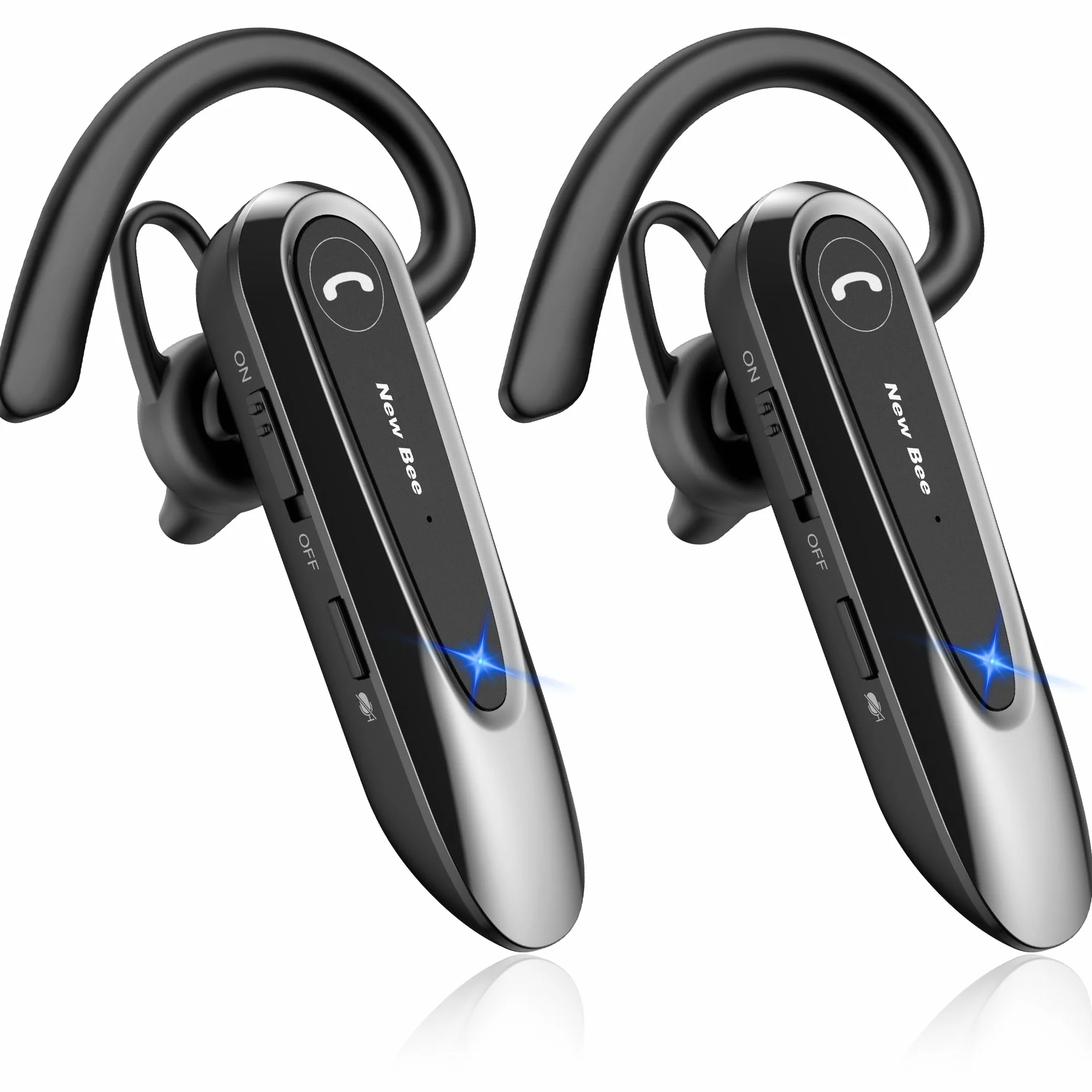 New bee Zestaw słuchawkowy Bluetooth V5.0 bezprzewodowy głośnomówiący 25h