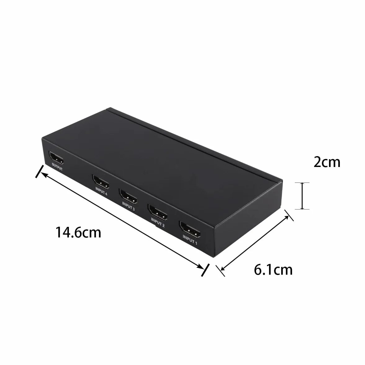 Przełącznik HDMI Multiviewer 4x1 4K, płynny przełącznik, 4 wejścia i 1 wyjście, z pilotem na podczerwień, obsługuje rozdzielczość 4K Full HD i 5 trybów wyświetlania