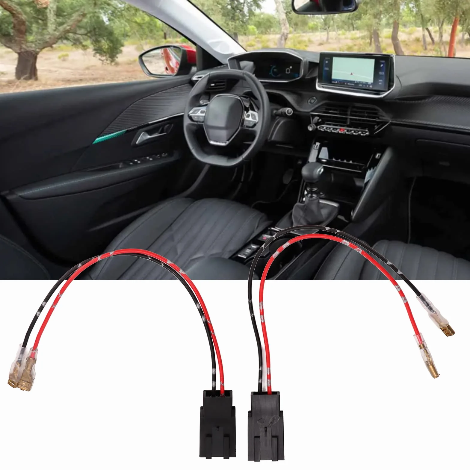 Car o głośnikach Kable Adapter głośników 17 cm, inne urządzenia elektroniczne, para 12 v 3a 10 W, głośnik do drzwi samochodu, adapter wiązki przewodów