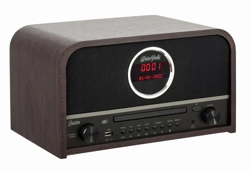 Radio BOSTON AM/FM DAB+ Bluetooth CD USB-A LED