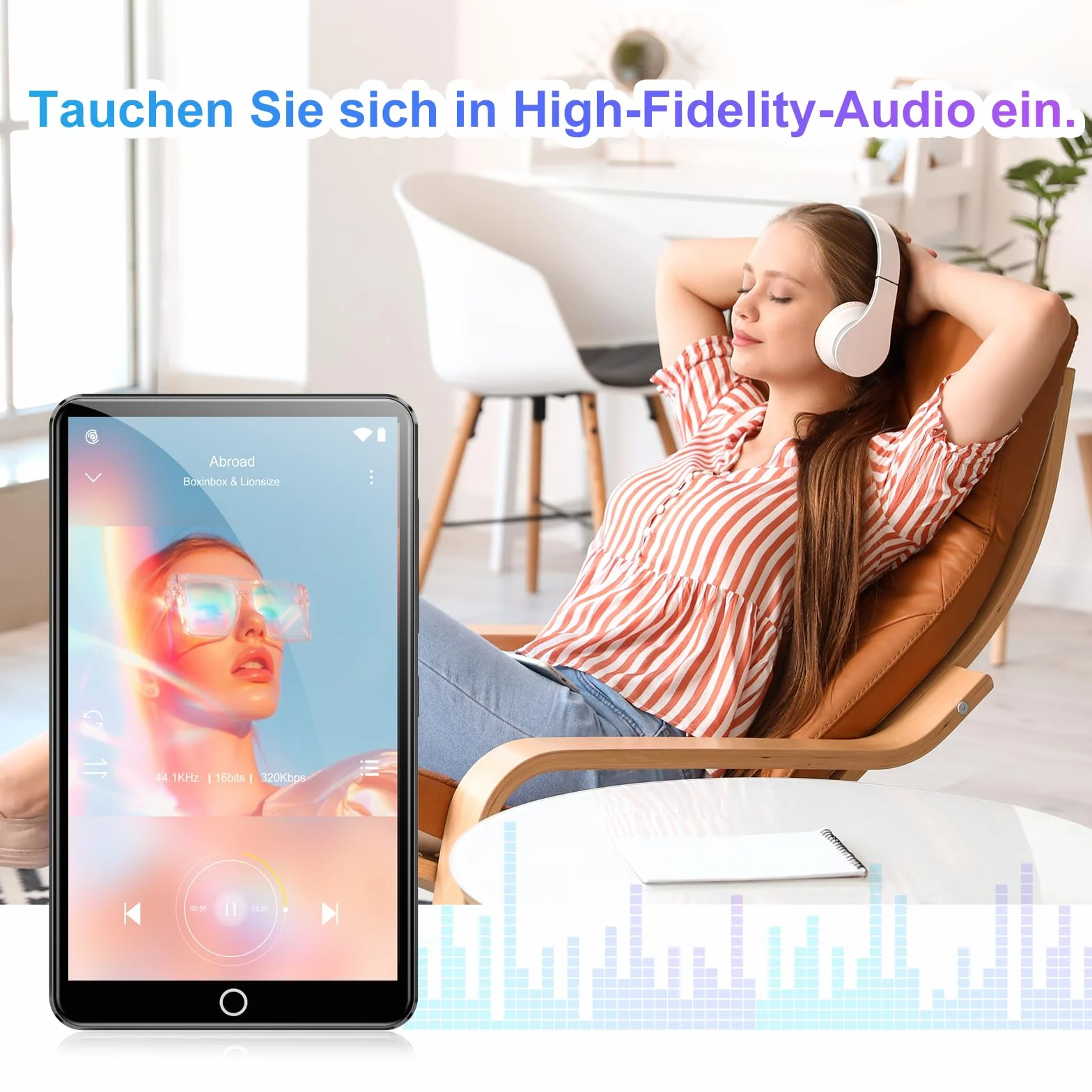 Odtwarzacz MP3 80 GB Bluetooth Wi-Fi 4,02" Ekran Dotykowy Android Player z Kamerą Radio FM