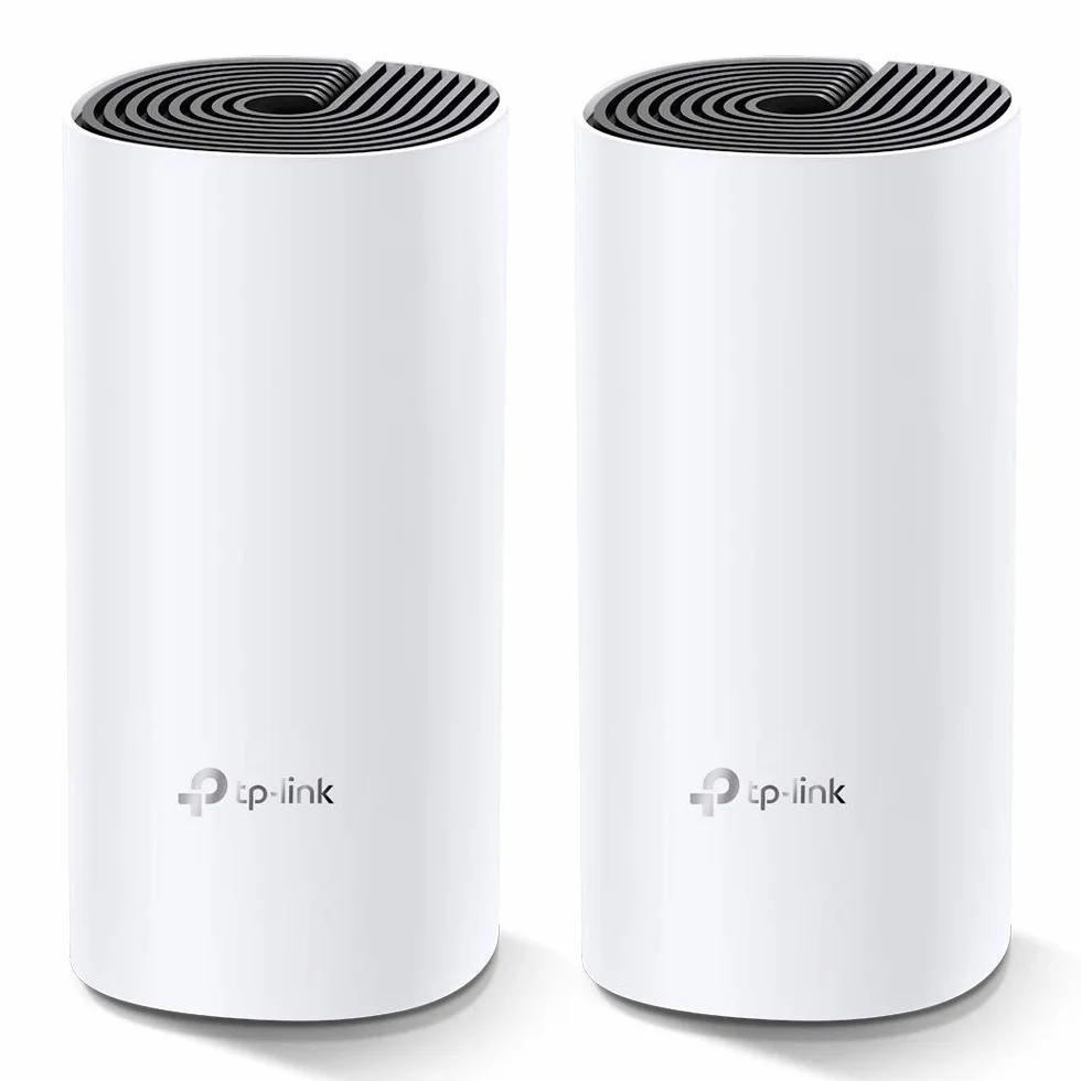 TP-Link Deco M4 (2-Pack) Router, System WiFi Mesh AC1200, Dwuzakresowy 2.4GHz/5GHz, Beamforming, 2× Gigabit Ports, MU-MIMO, Aplikacja Deco, Kompatybilny z Alexa, Kolor: Biały