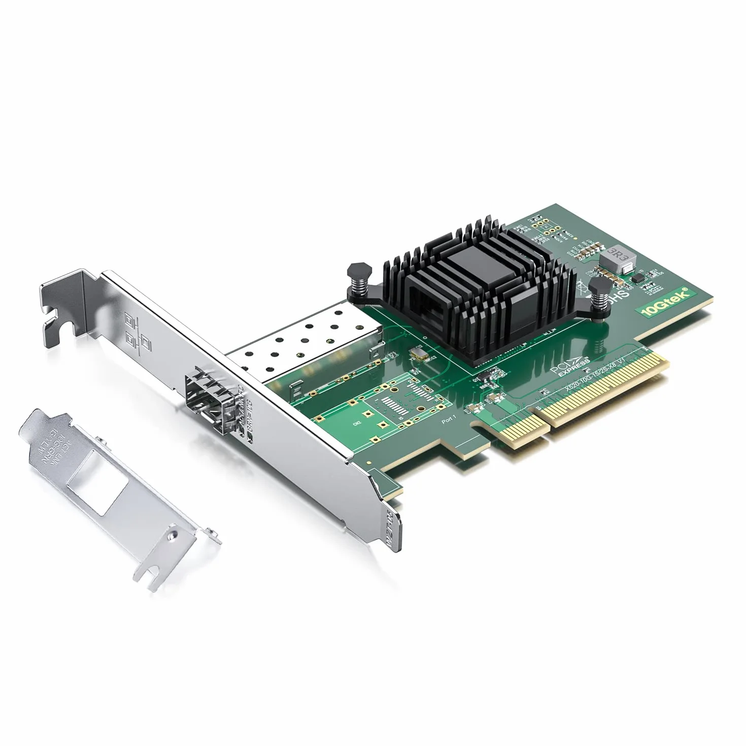 HiFiber 10G Ethernet karta sieciowa, SFP+ NIC, 10GbE CNA, funkcjonalnie kompatybilna z X520-DA1, kontrolerem Intel 82599EN, obsługa Windows Server/Linux/VMware (nie obsługuje MAC)