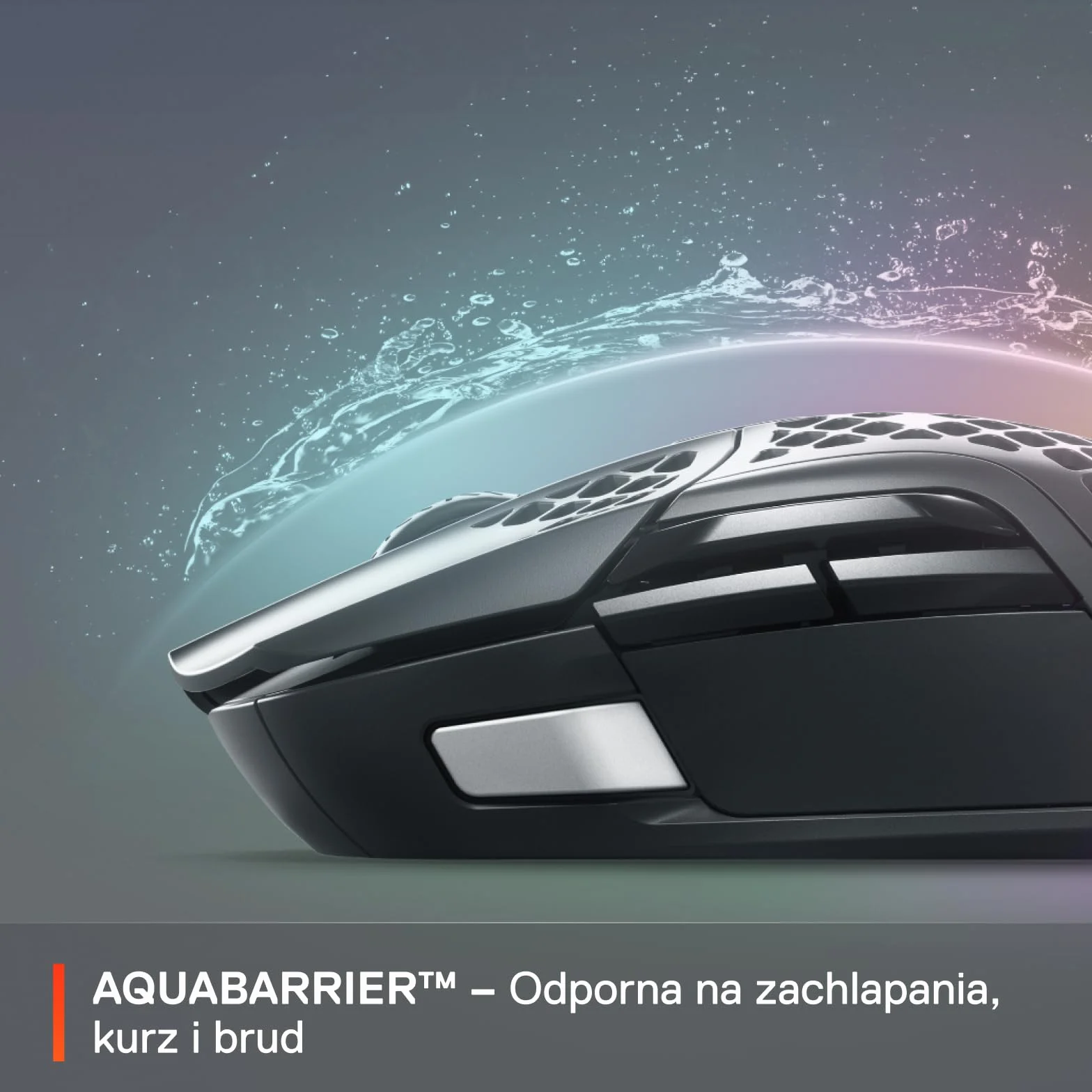 SteelSeries Aerox 5 Wireless Mysz do gier RGB Ultralekka Wodoodporna 9 przycisków Bluetooth 2,4 GHz Sensor TrueMove Air 18K DPI