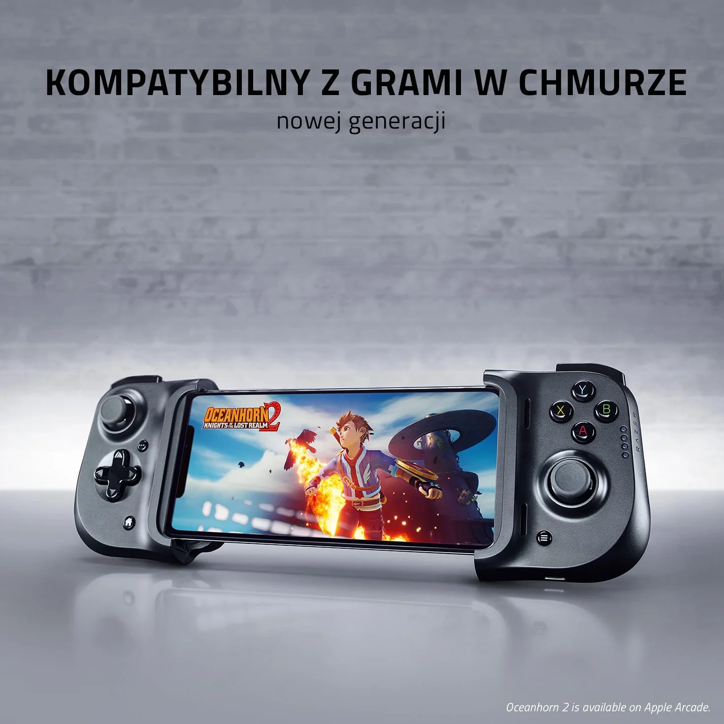 Razer Kishi dla iPhone'a - uniwersalny kontroler gier dla iOS (klikalne analogowe drążki, port Lightning bez opóźnień, kompatybilny z większością urządzeń iOS, ergonomiczny kształt) Czarny