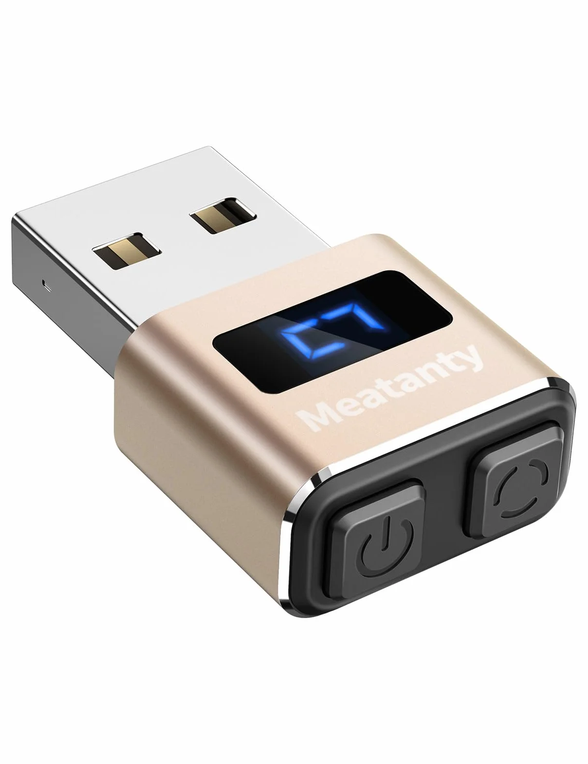 meatanty Metalowy mały symulator myszy, niewykrywalny ruch USB, automatyczny Wiggler z ekranem, 3 tryby poruszania myszką, giggler Toggler Juggler utrzymuje komputer, laptop, budzenie, biuro, zdalna