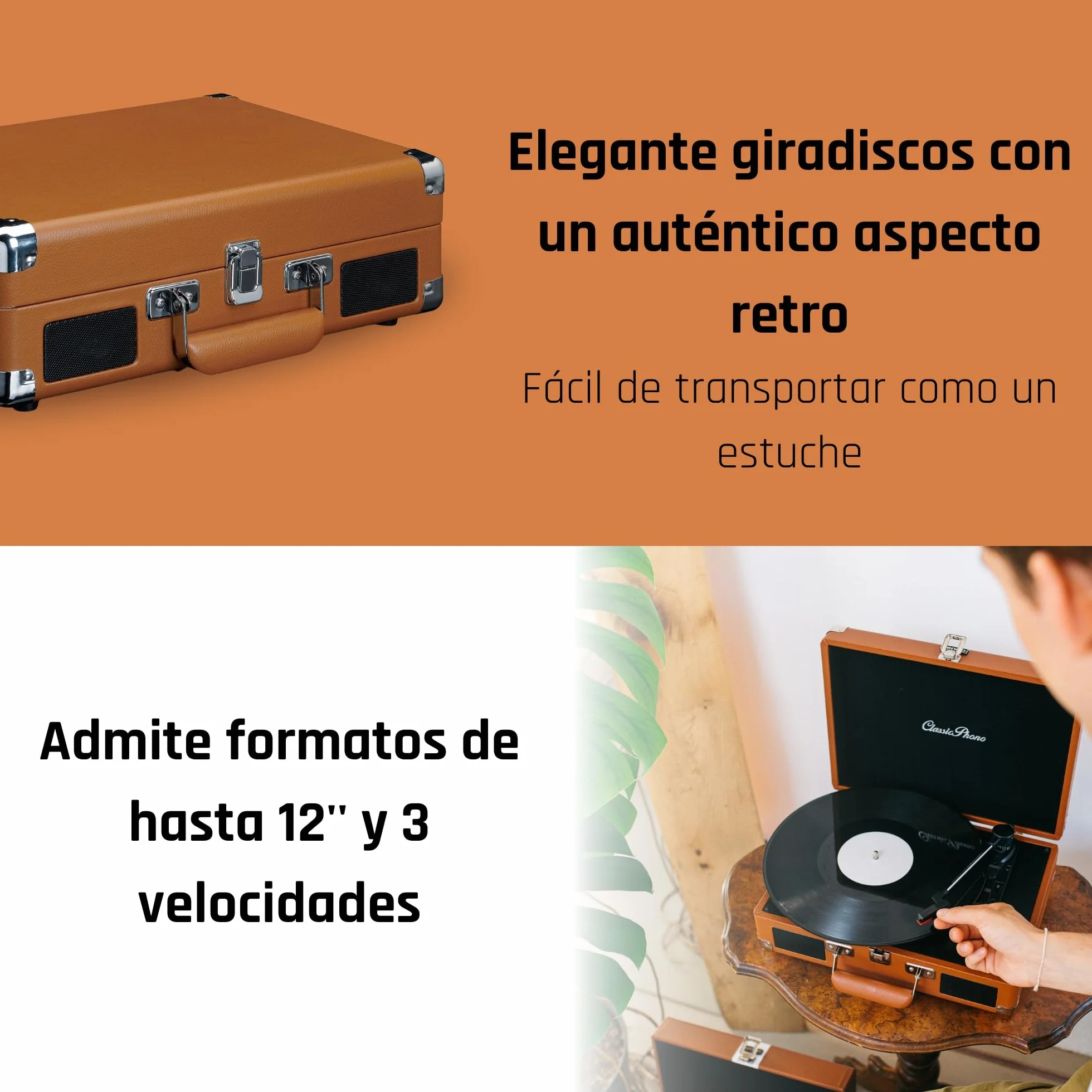 Giradischi Lenco (Tt-10 Wood) Con Amplificatore Integrato 10W X 2 Traz.A Cinghia