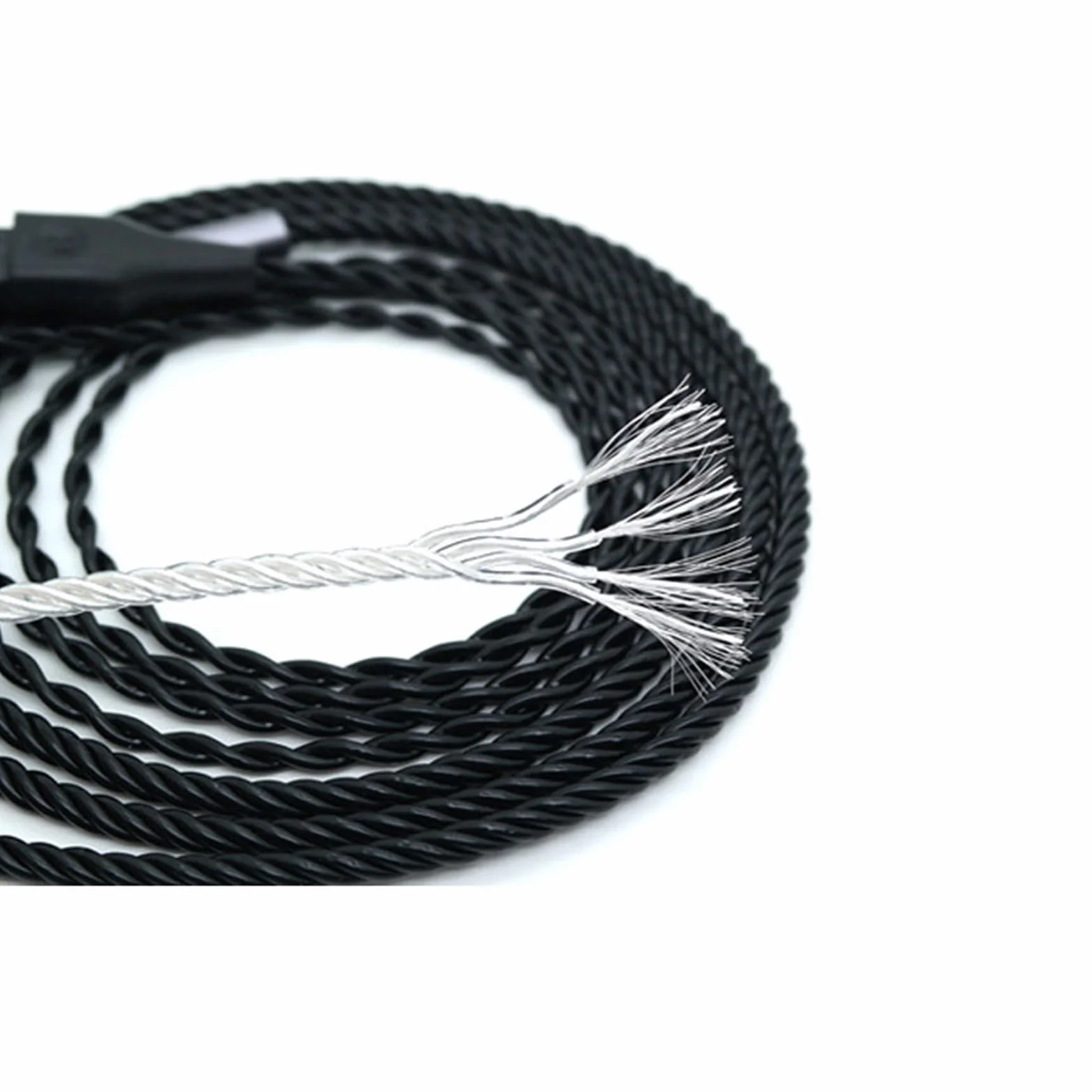 Zbalansowany Kabel z 4.4 mm,2.5 mm,3.5mm Adapterem do Sennheiser HD580 HD650 HD660 HD600S Słuchawki,HD414 HD25 3 w 1 Wymienny Aktualizacyjny Przewód(Srebrny)