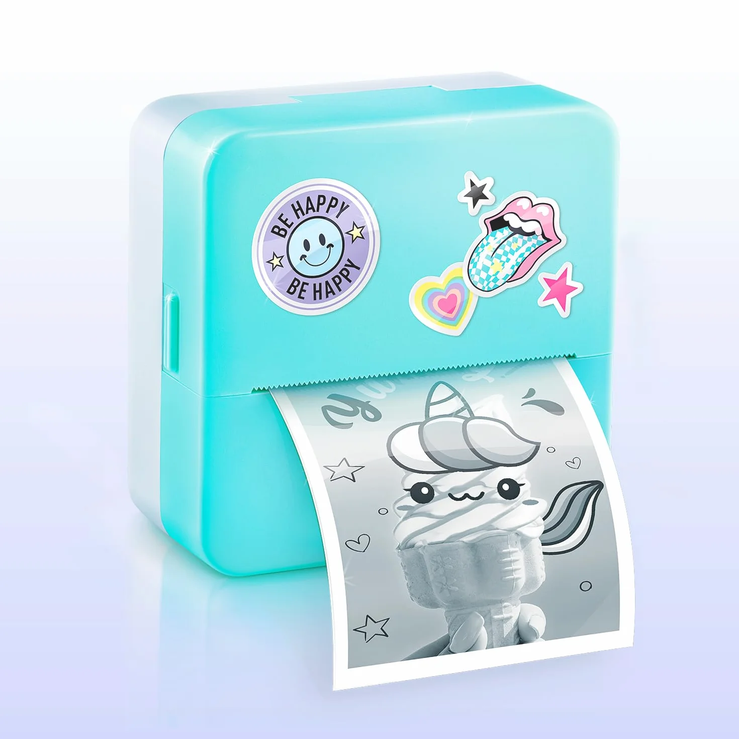 Canal Toys Natychmiastowa kieszonkowa drukarka fotograficzna Creator-termiczna i ekonomiczna drukarka-CLK 017, niebieska