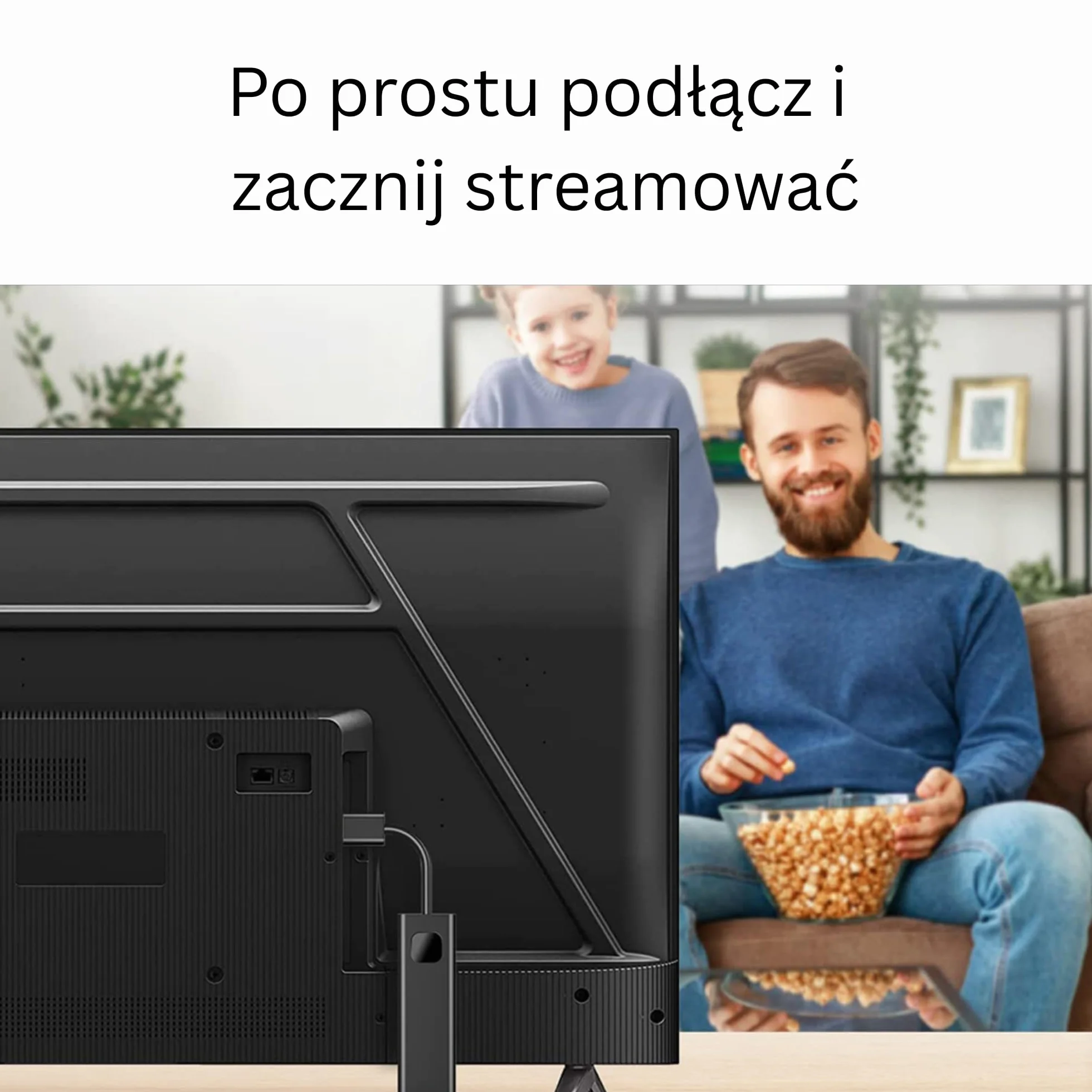 Przystawka Smart TV Stick 4K HDR | Android TV 14 | Odtwarzacz z Asystentem Google | Chromecast | Obsługuje Netflix, YouTube, Disney+, Prime Video