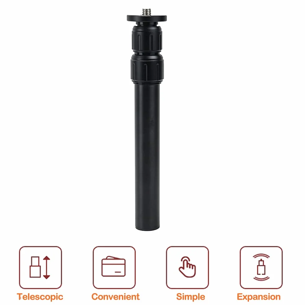 Przedłużacz kolumny środkowej statywu teleskopowy 3-częściowy drążek do studia fotograficznego monopod DSLR statyw mikrofonowy