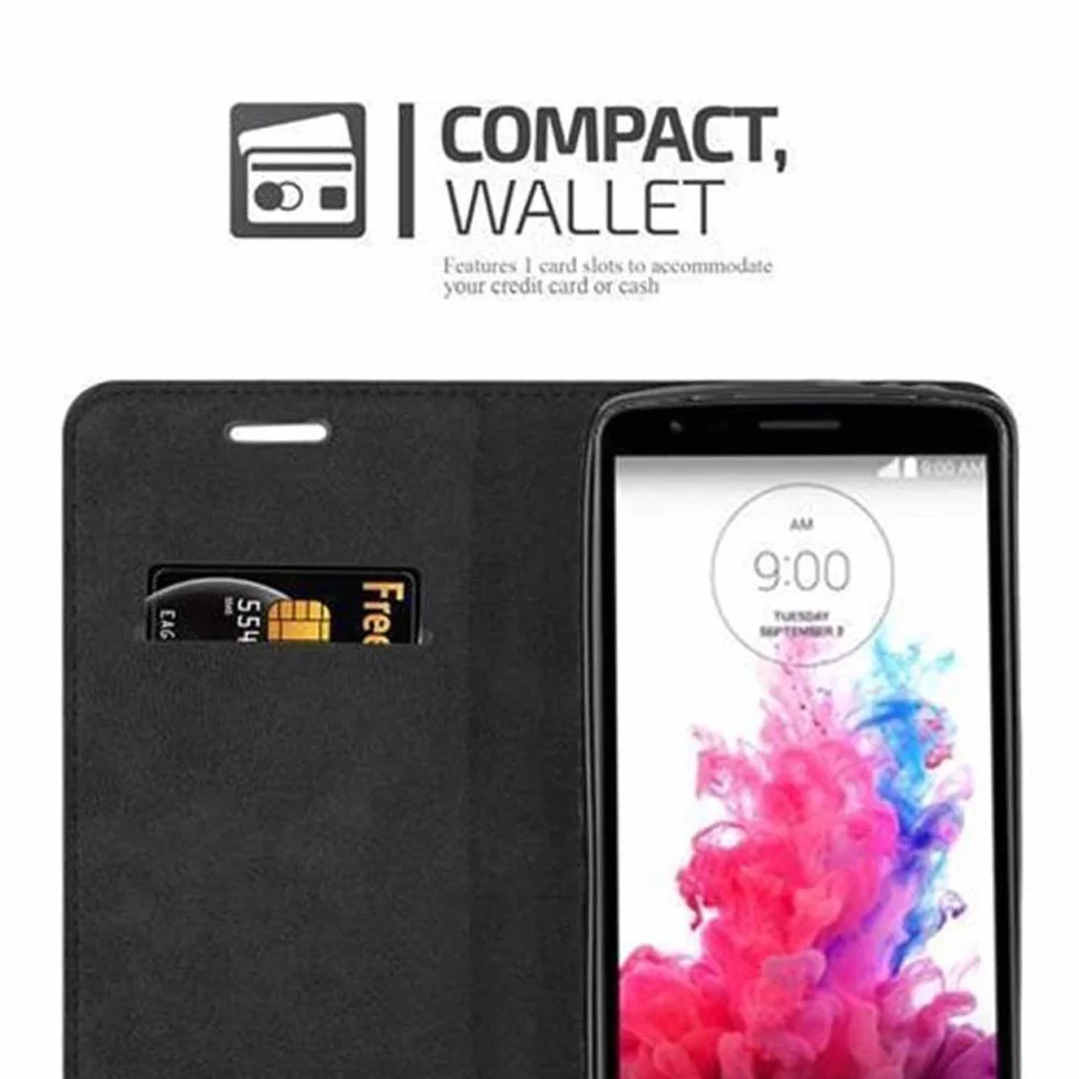 Etui na książki Cadorabo działa z LG G3 STYLUS w kawie brązowej - z magnetycznym zamknięciem, funkcją stojaka i przegródką na karty - portfel pokrowiec etui etui etui etui z klapką ze skóry PU