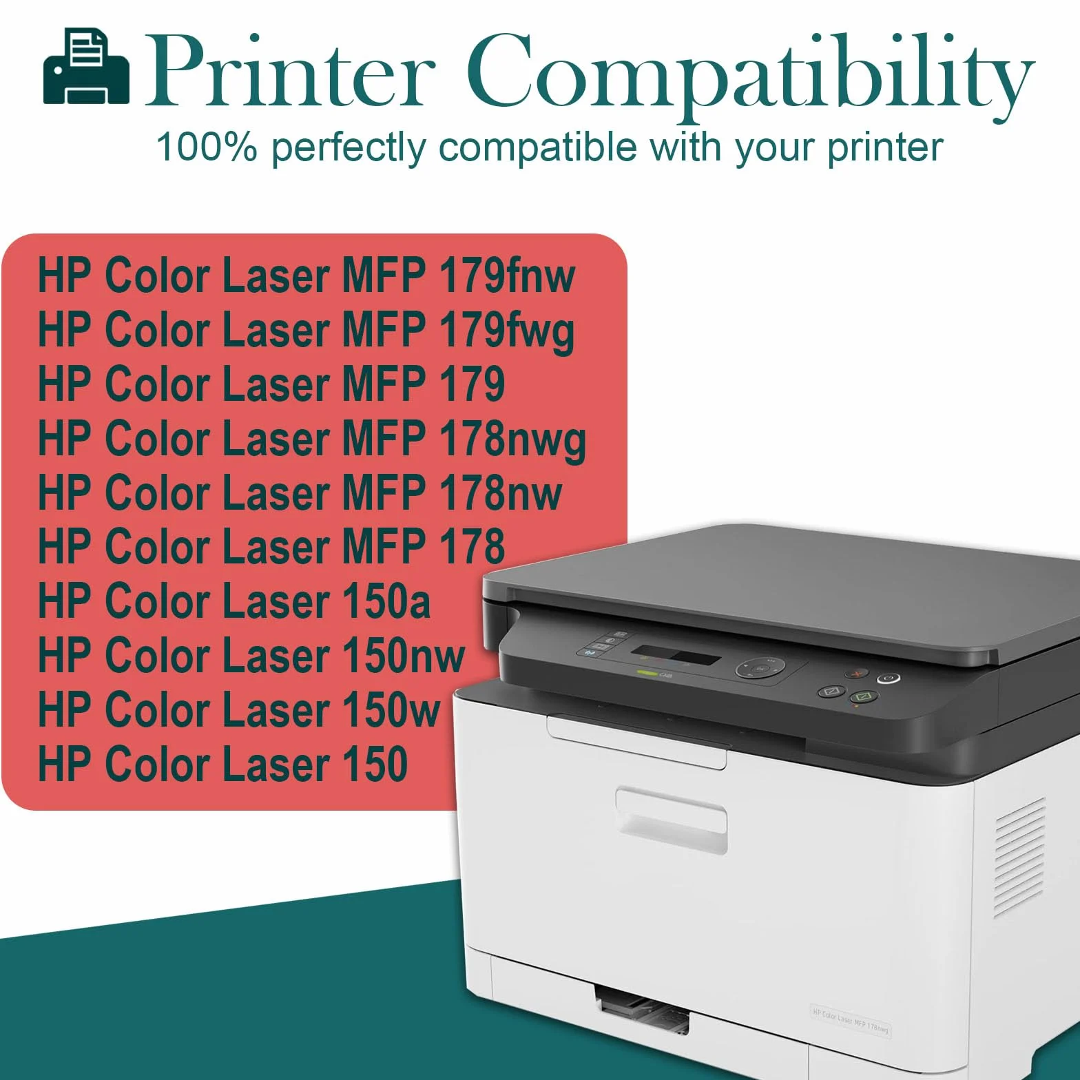 Zestaw tonerów 117A zamiennik do HP 117A W2070A toner kompatybilny z HP Color Laser MFP 179fwg 179fnw 178nw 178nwg 178 179 150 nw 150a 150 W2071A W2072A W2073A (czarny cyjan Żółty Magenta)