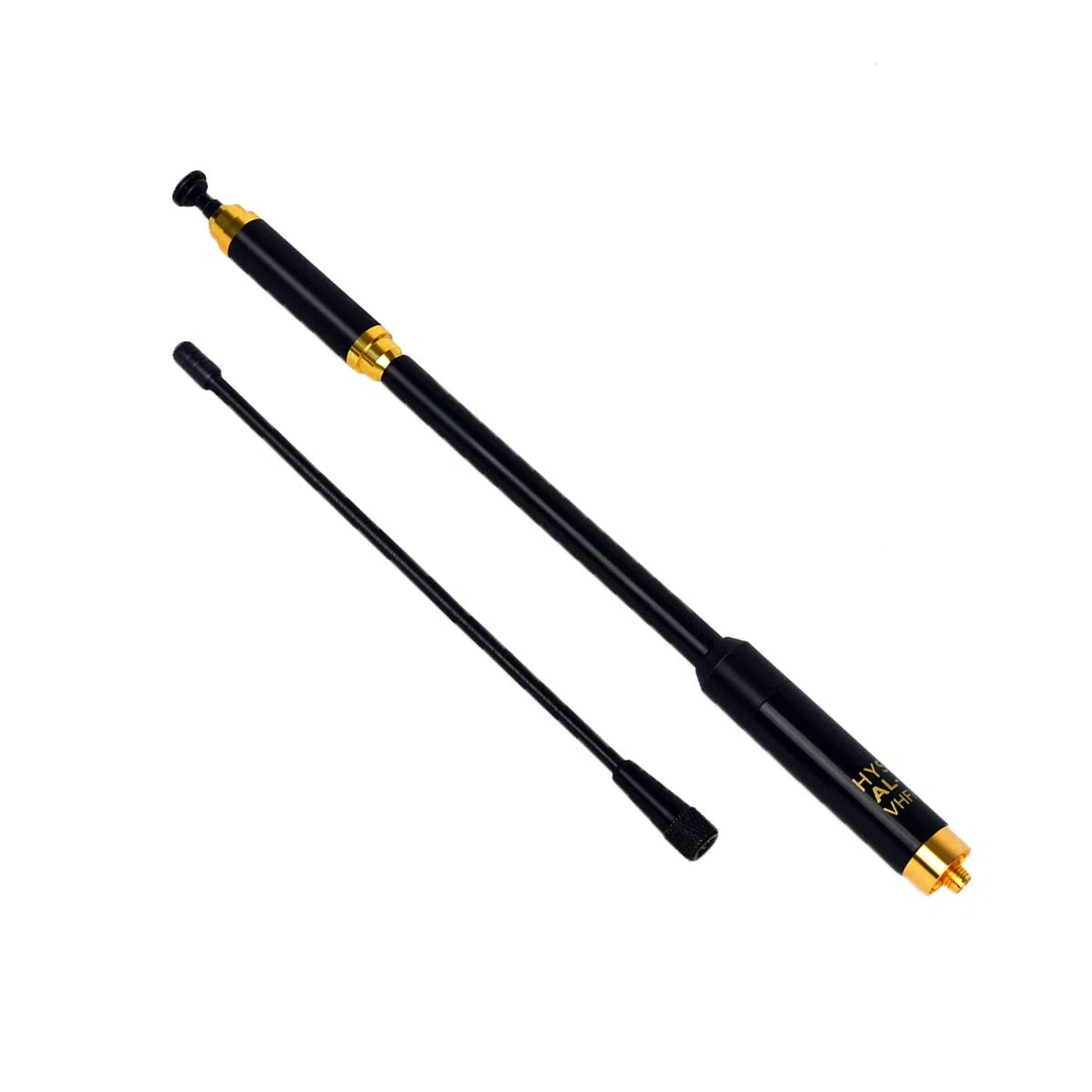HYS SMA damska damska antena VHF/UHF 144/430 MHz chowana dwupasmowa wyjmowana i wymienna antena Ham do Baofeng Quansheng Wouxun 2-drożne radio