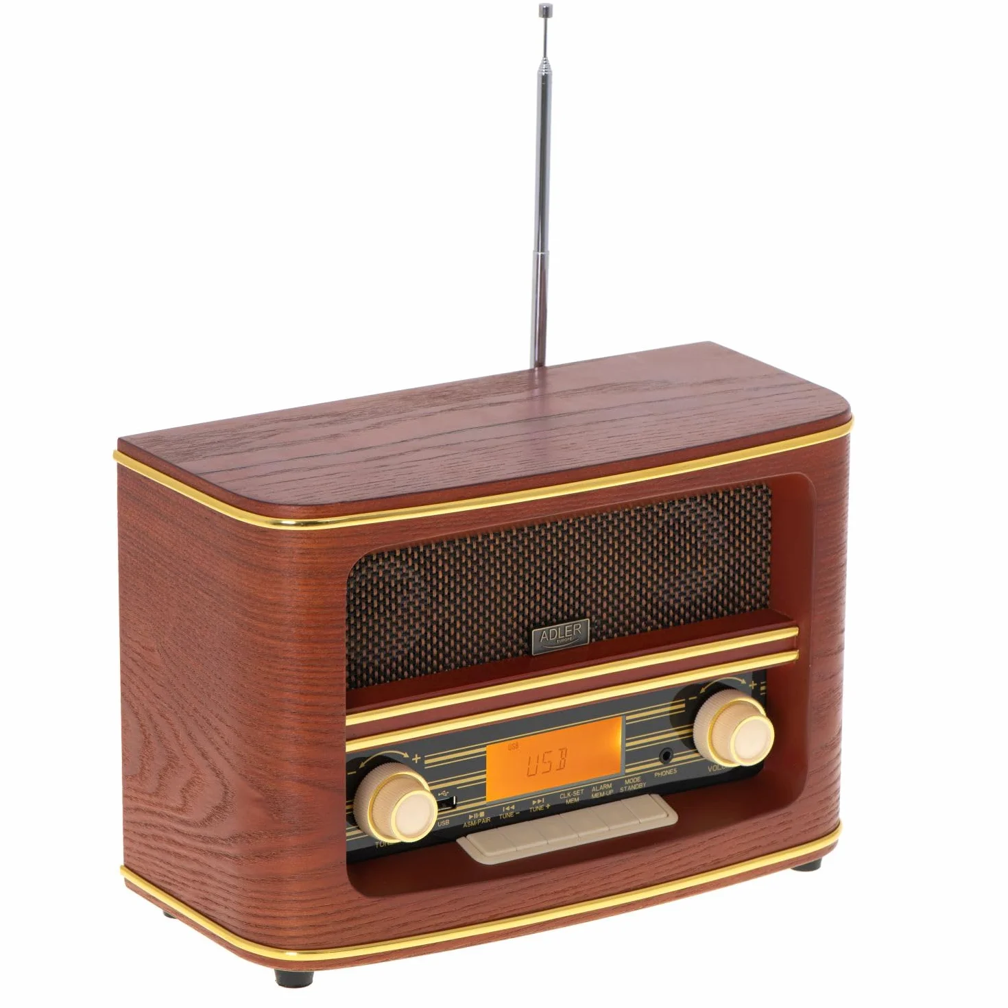 ADLER EUROPE 1187 Retro Radio z Bluetooth