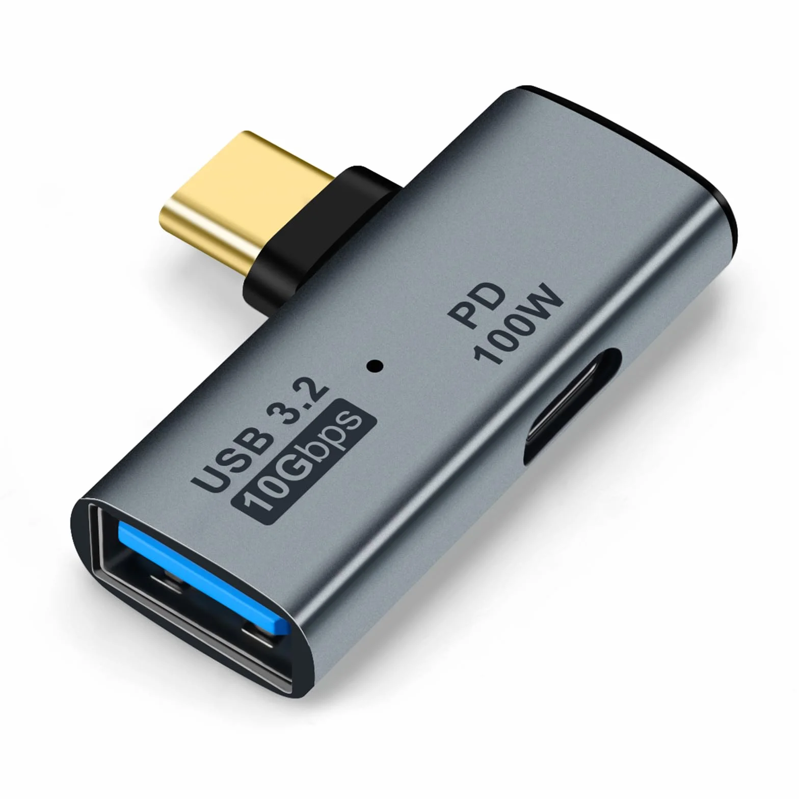 Adapter USB C OTG, typ C 100 W PD Ładowanie i ładowarka rozdzielająca USB 3.0, kompatybilna z iPhone 15 Pro Max, Google TV, Chromecast 2020, MacBook, Samsung Galaxy S22/S23