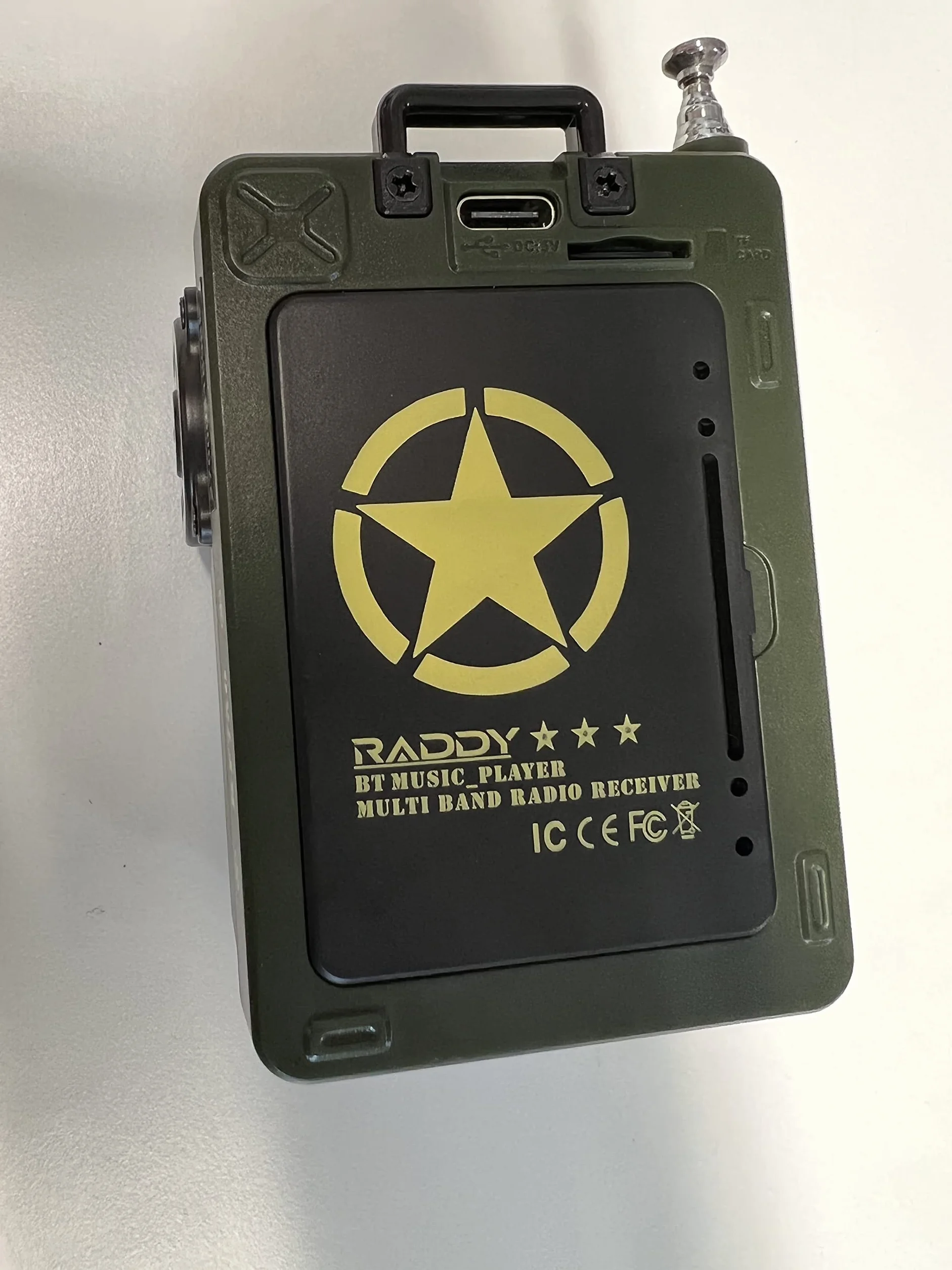Raddy RF750 Przenośne Radio Krótkofalowe AM/UKW/SW, Cyfrowe Retro Z Ładowaniem, Zasilanie Bateryjne, BT, Odtwarzacz Muzyki Z Kart TF, 6 Trybów EQ, Antena Zewnętrzna