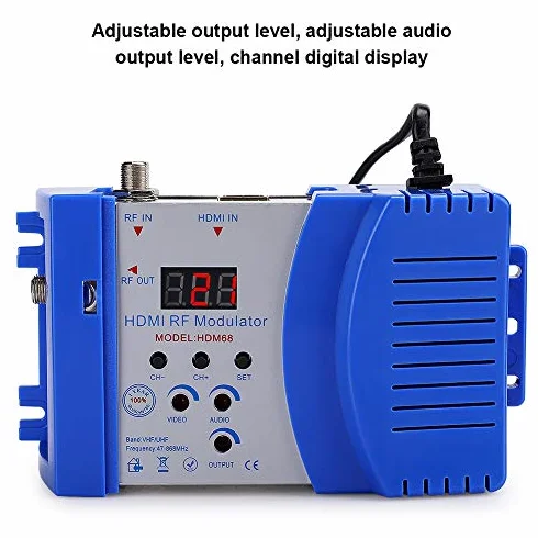 Modulator HD, częstotliwość HDMI-HF-VHF/UHF ze złączem HDMI, modulator PAL/NTSC Akcesoria komputerowe standardowy format TV 100-240V