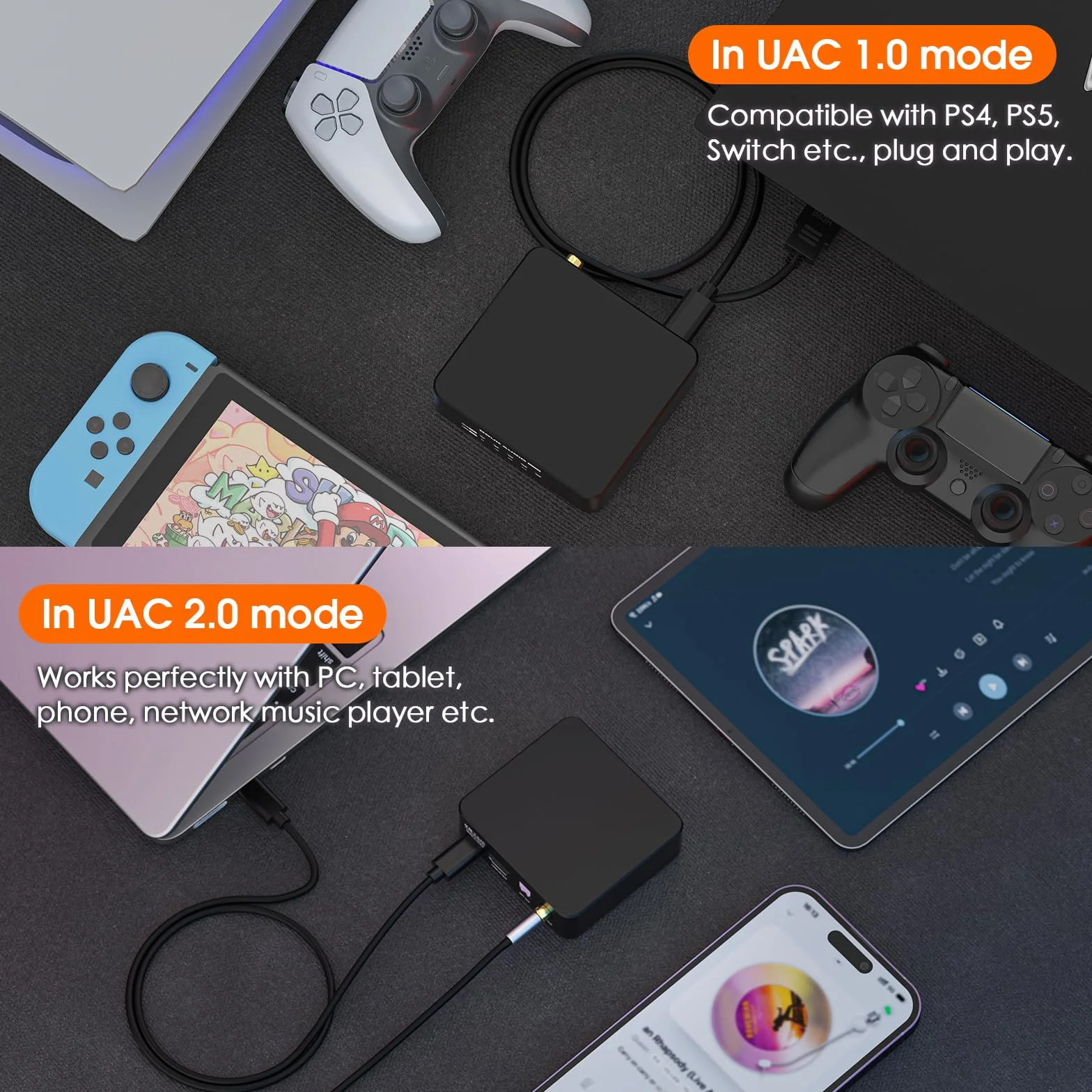 Cyfrowy interfejs USB (DDC) Douk Audio U2 PRO XMOS XU316, USB-C do optycznego/koncentrycznego/HDMI-IIS, DSD512/PCM768kHz, przenośny cyfrowo-analogowy konwerter audio do wzmacniacza DAC/PS5/