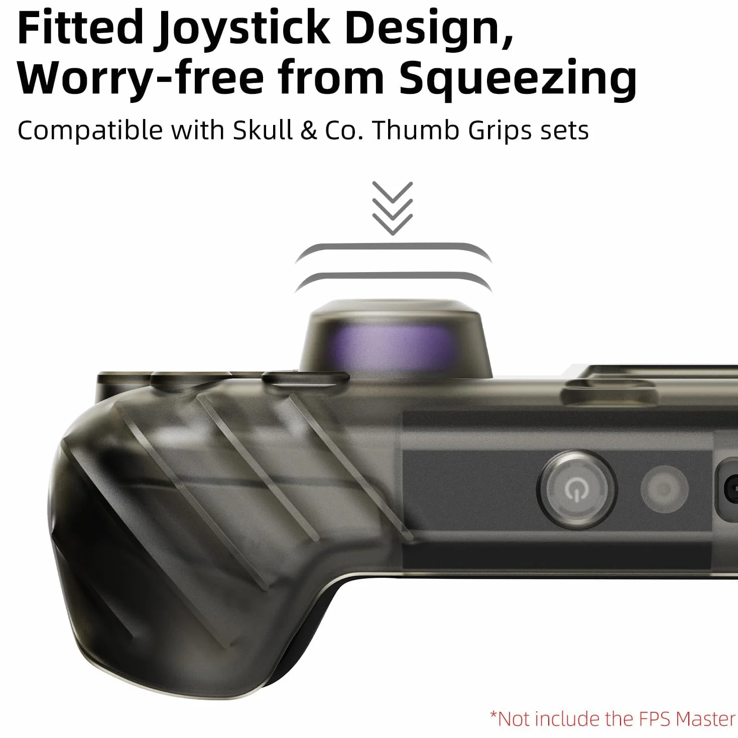 Skull & Co. Zestaw ochronny Stand Grip GripCase z przednią osłoną dla Steam Deck/OLED - Dymny
