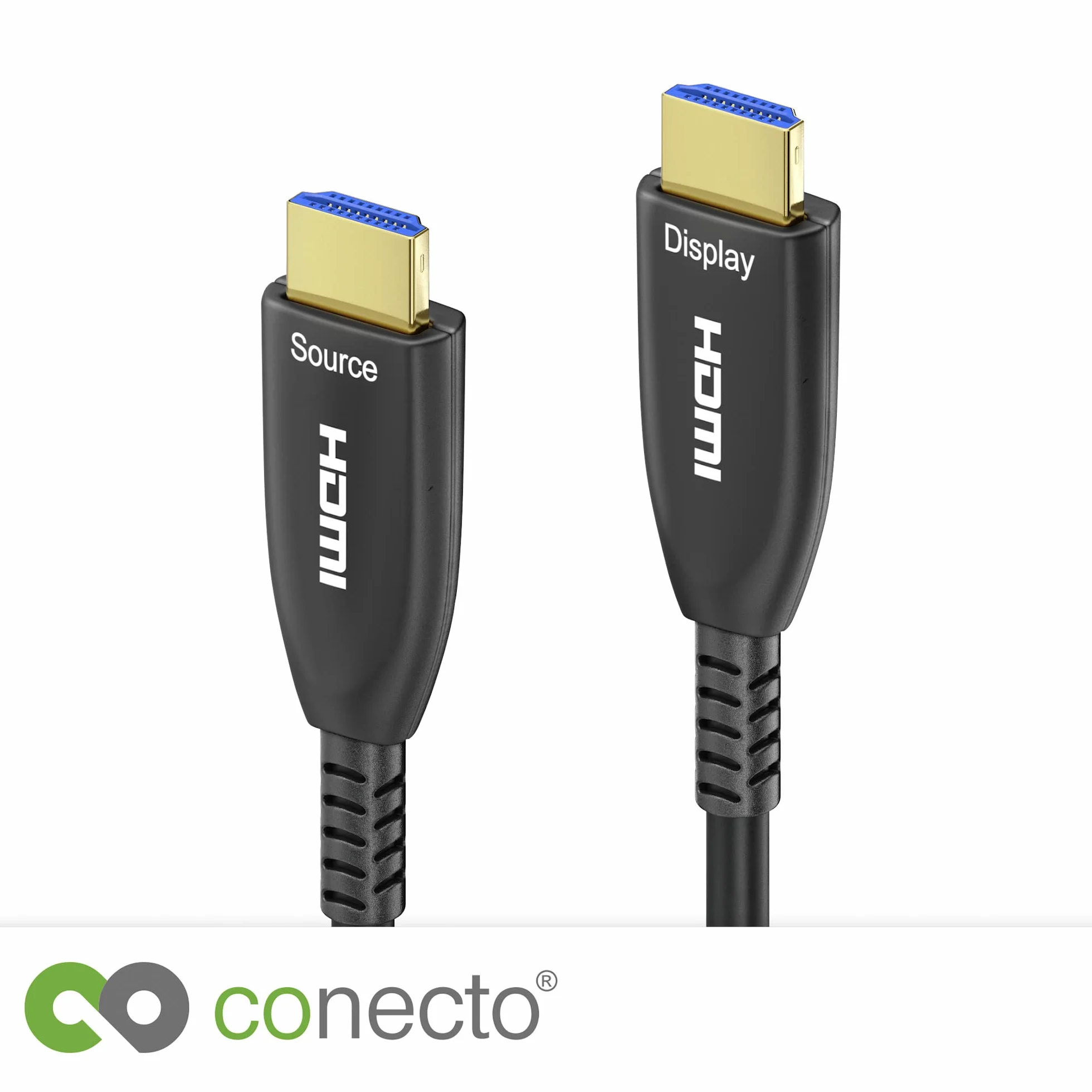 conecto przedłużacz aktywny 8K HDMI 2.1 AOC, kabel hybrydowy (światłowodowy/miedziany), czarny, 20 m