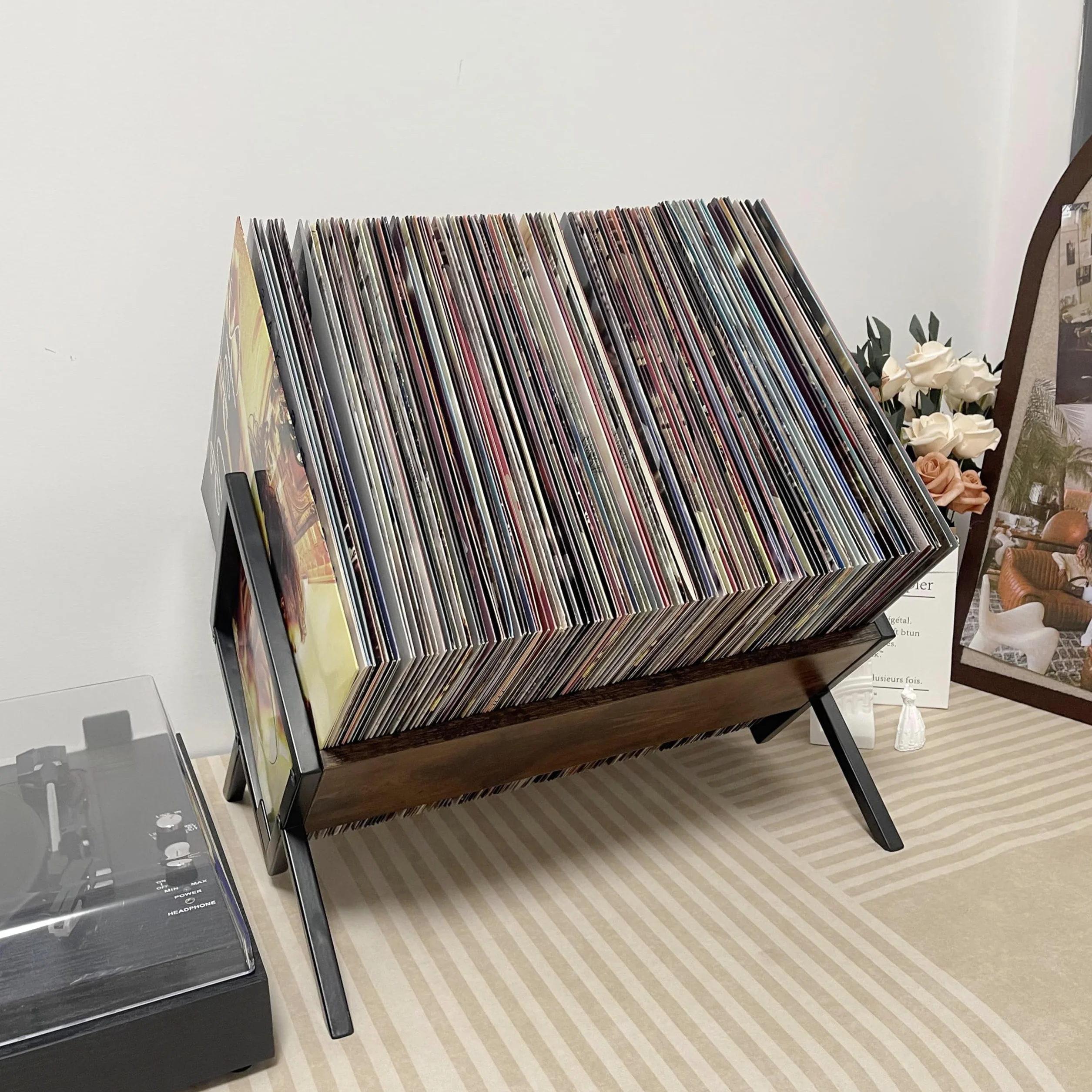 Uchwyt do przechowywania albumów, 30,5 cm, 70płyta, stojak ekspozycyjny, organizator