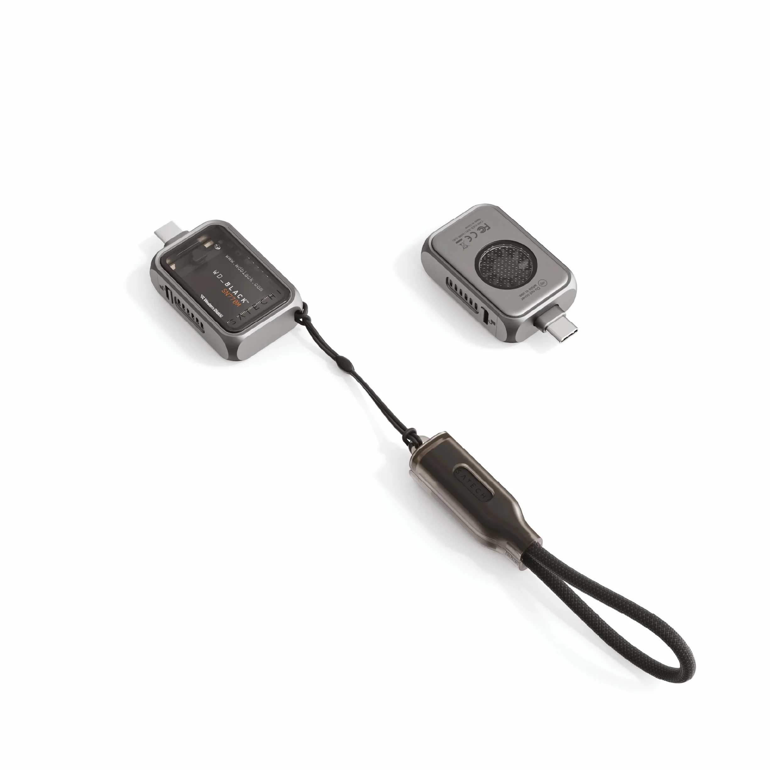 SATECHI M.2 NVMe Mini SSD Obudowa 10Gbps 2TB Aktywne Chłodzenie USB-C NVMe 2230