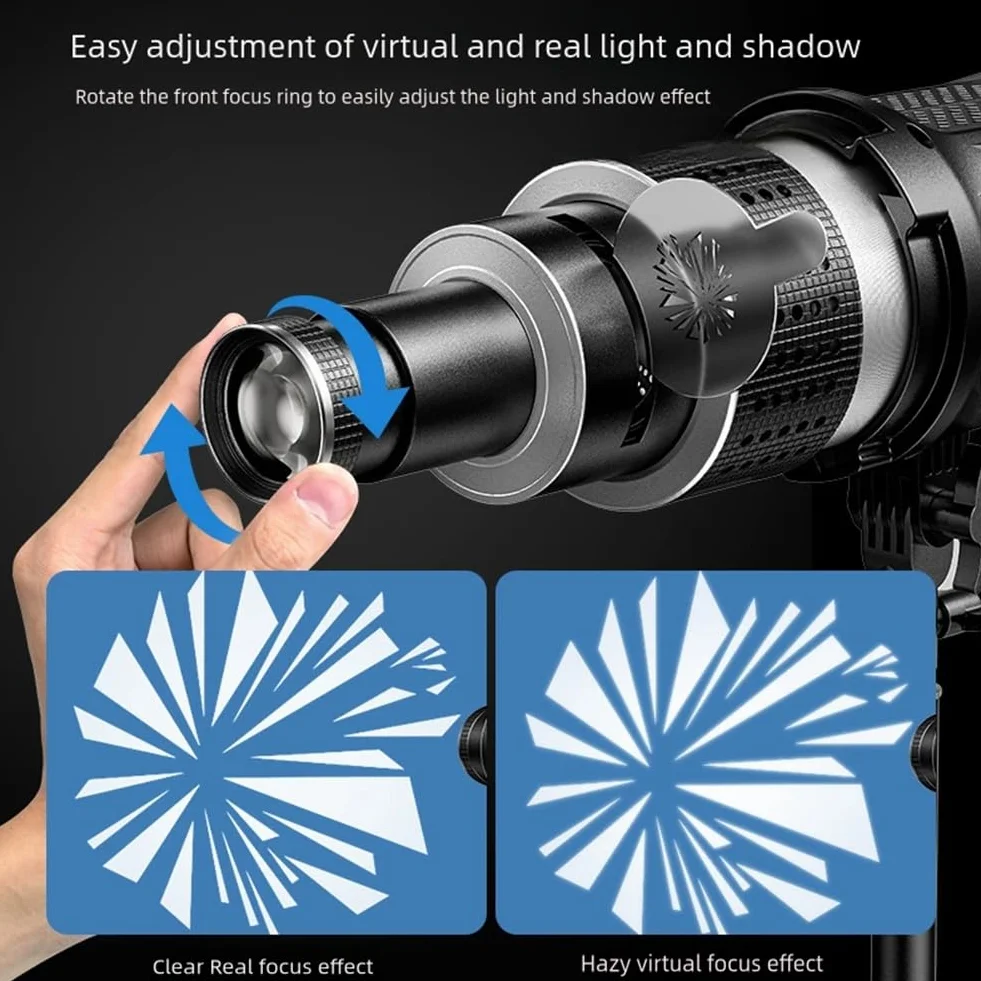 Photo Flash Snoot Stożkowy obiektyw Modelowanie Wideo Kształt Photo Studio Zestaw oświetleniowy z optycznym obiektywem projektora 35 GB