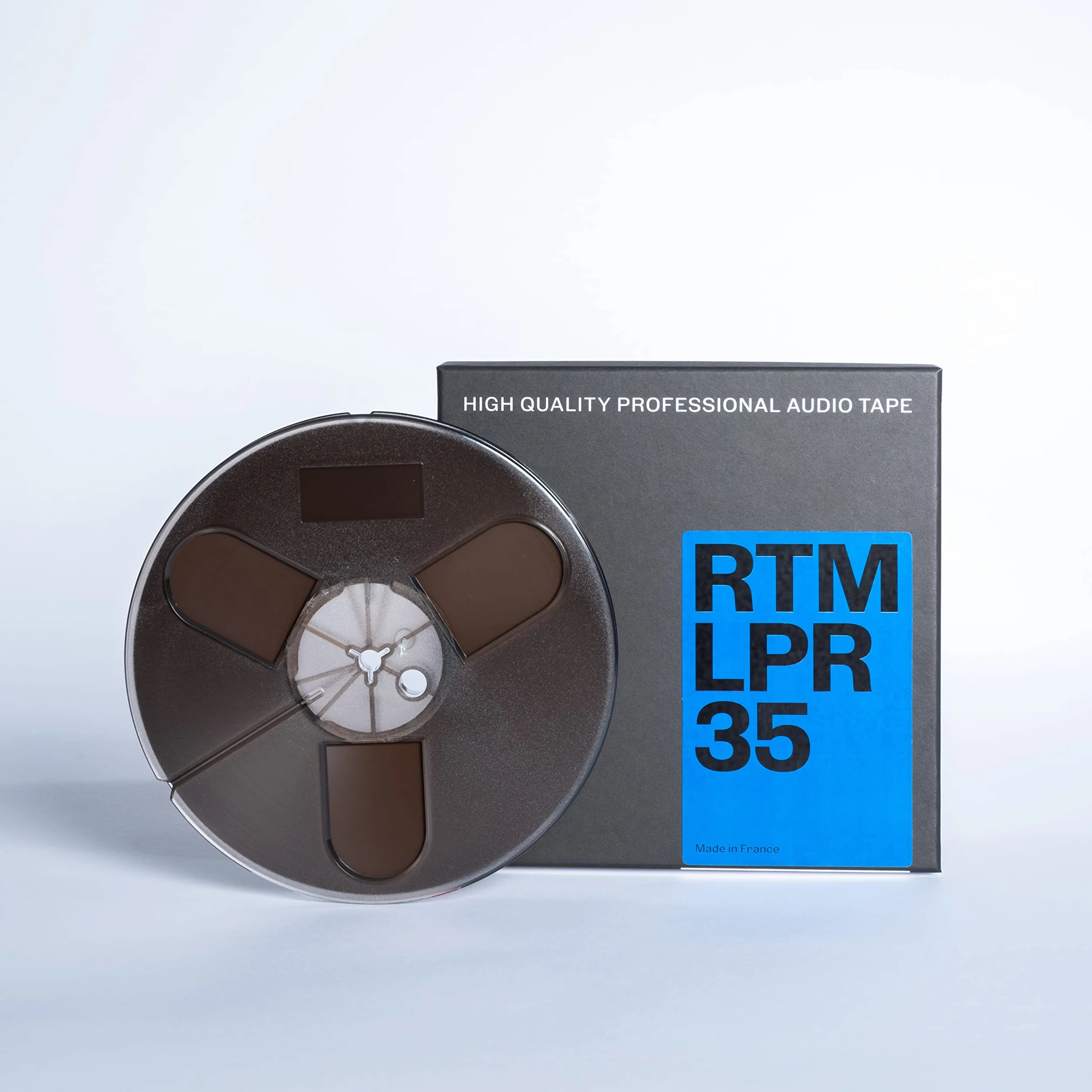 RTM Long Play Recording LPR 35 ¼ cala - Taśma Magnetyczna do Nagrywania Dźwięku - Trident 549 metrów na Plastikowej Szpulce - średnica 7 cali (18cm)
