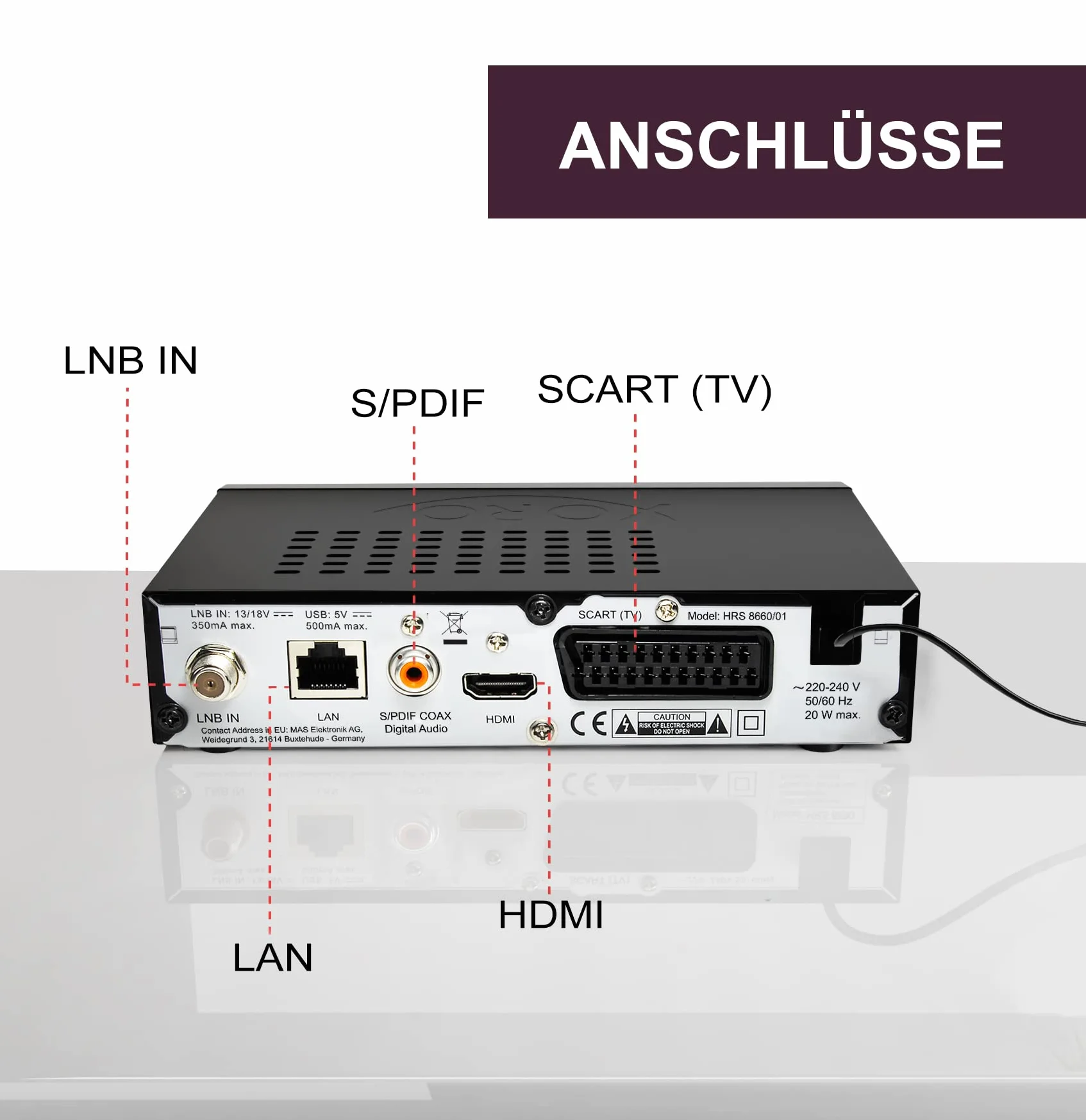 XORO HRS 8660 cyfrowy odbiornik satelitarny, lista programów Astra 19.2, zaprogramowana lista kanałów, PVR-Ready, Timeshift, odtwarzacz multimedialny USB, wyświetlacz LED, łatwa instalacja